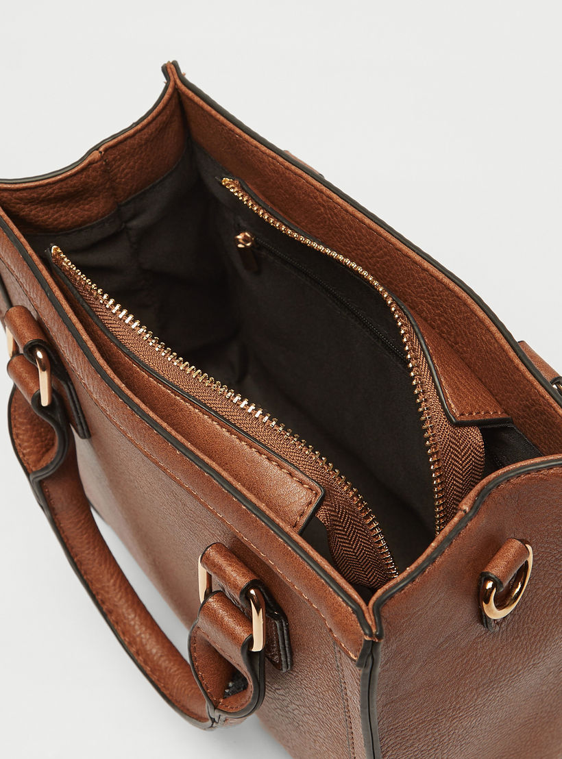 شنطة توتي سادة بحزام قابل للفصل ومقبض مزدوج-women-bagsandwallets-handbags-image-1