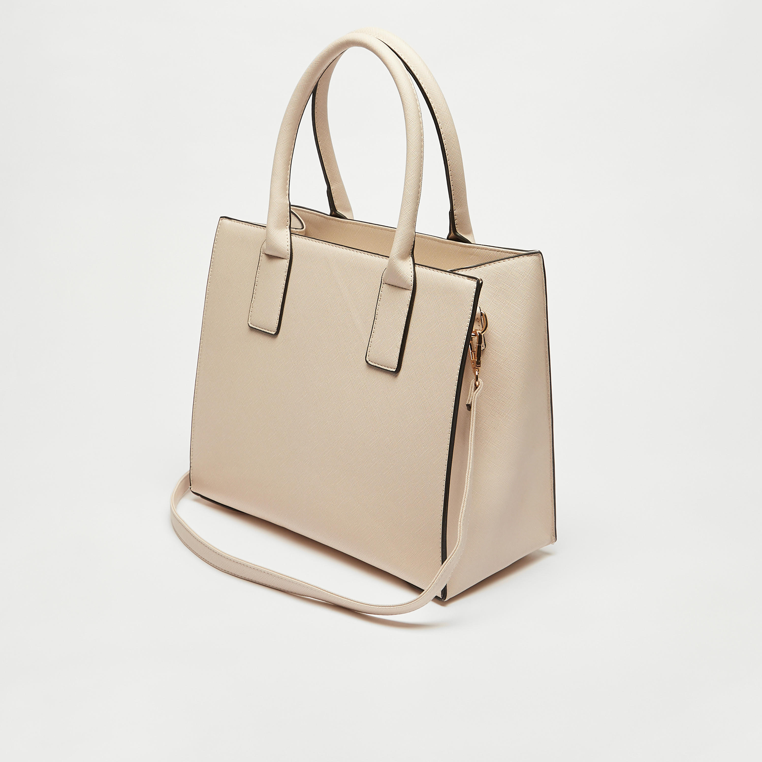 شنطة توتي سادة بمقابض مزدوجة وحزام قابل للفصل-women-bagsandwallets-handbags-image-4