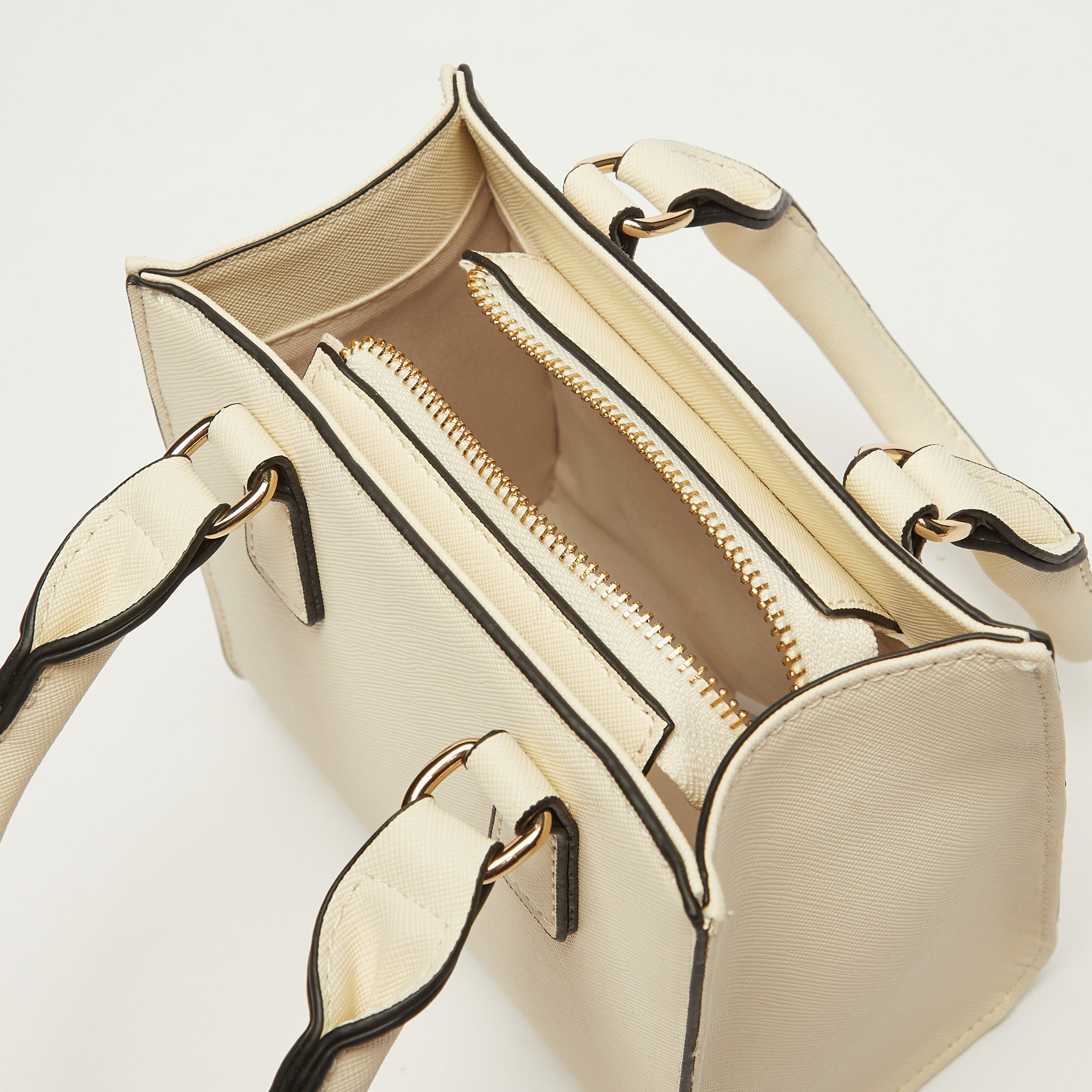 شنطة توتي سادة بسحّاب إغلاق وحزام قابل للفصل-women-bagsandwallets-handbags-image-5