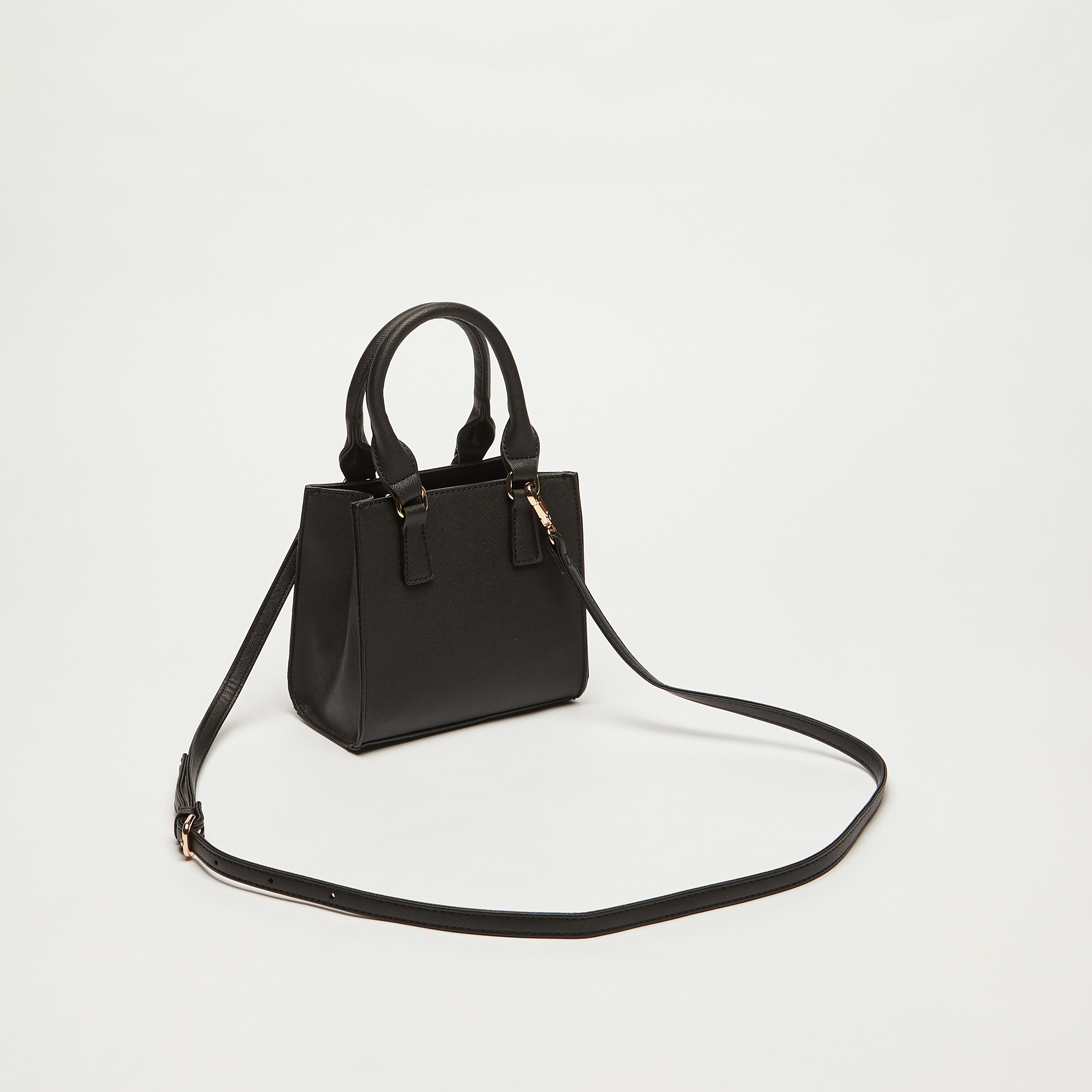 شنطة توتي بارزة الملمس بسحّاب إغلاق وحزام قابل للفصل-women-bagsandwallets-handbags-image-1