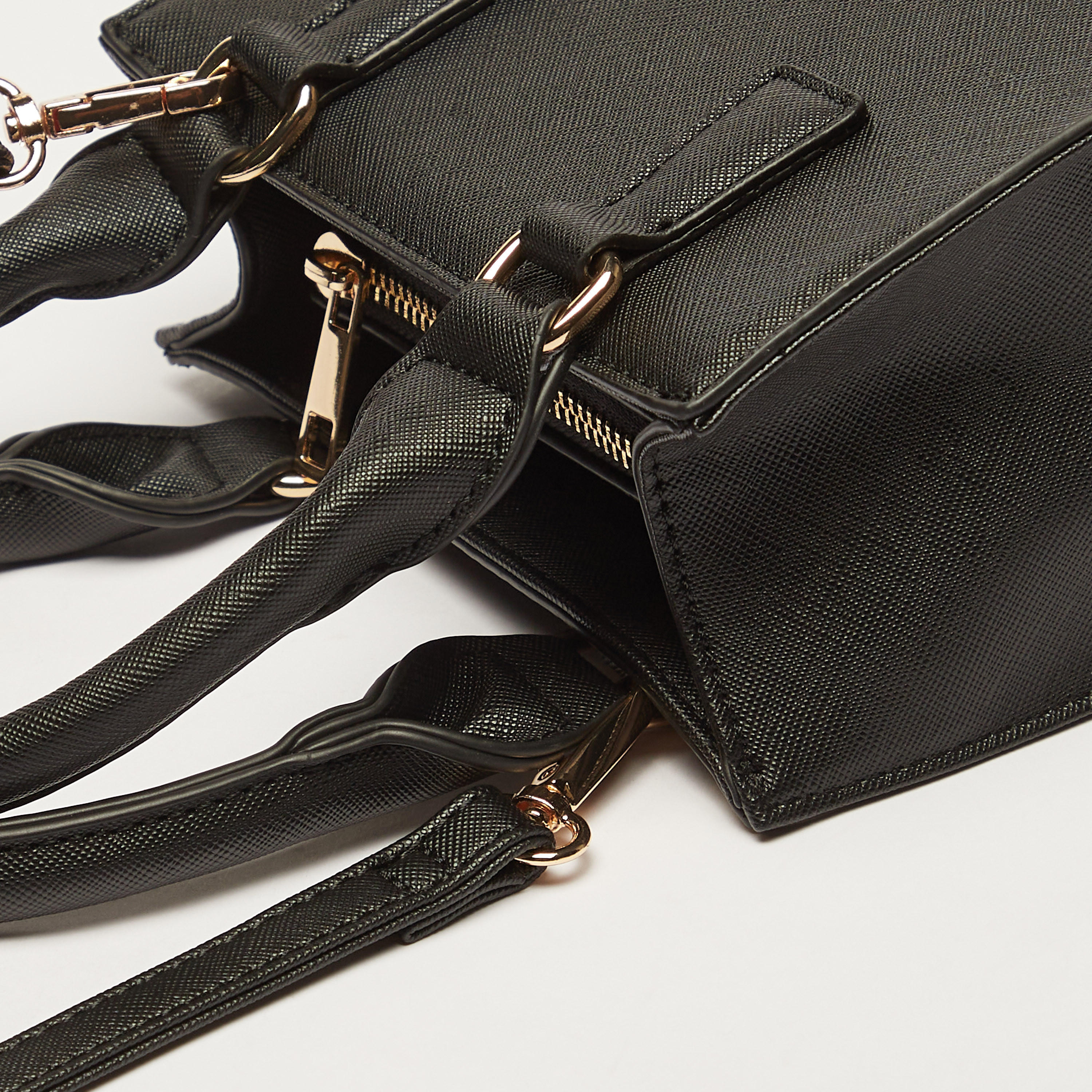 شنطة توتي بارزة الملمس بسحّاب إغلاق وحزام قابل للفصل-women-bagsandwallets-handbags-image-2