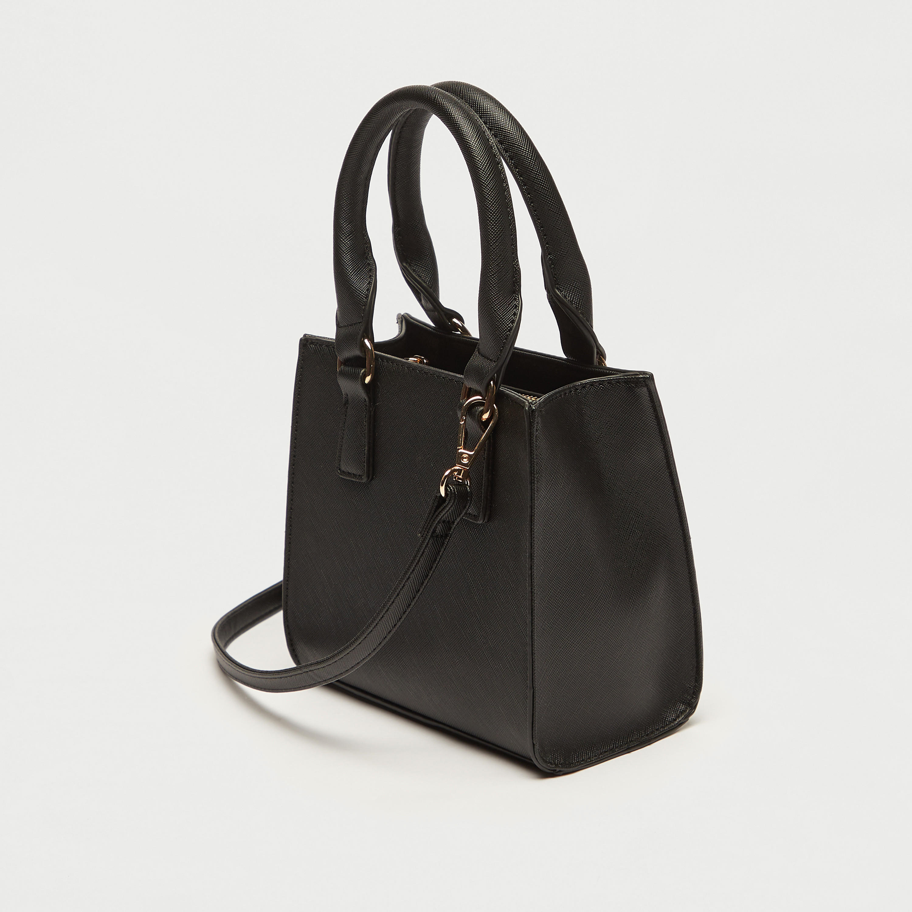 شنطة توتي بارزة الملمس بسحّاب إغلاق وحزام قابل للفصل-women-bagsandwallets-handbags-image-3