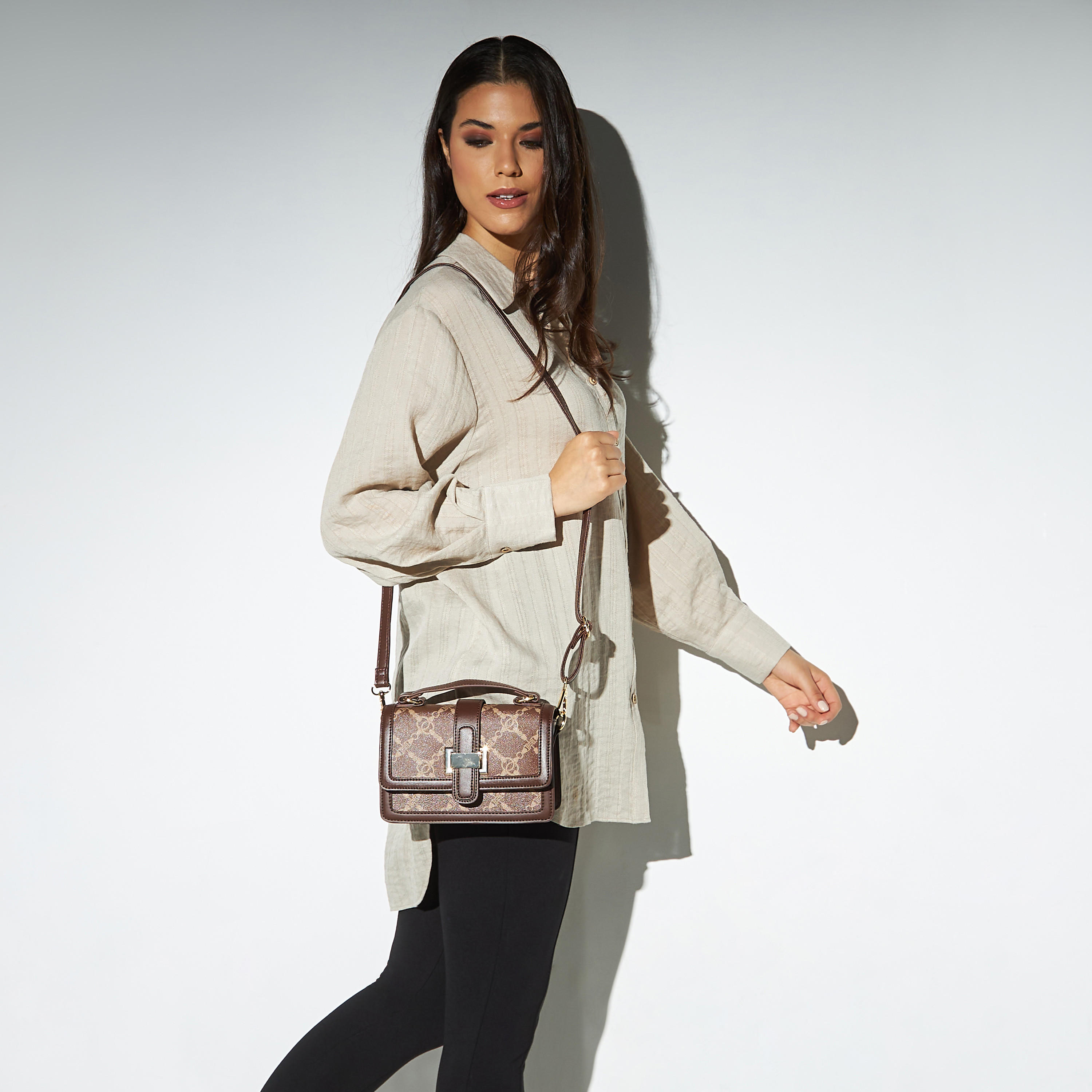 شنطة ساتشيل بطبعات وطيّة إغلاق وحزام قابل للفصل-women-bagsandwallets-handbags-image-2