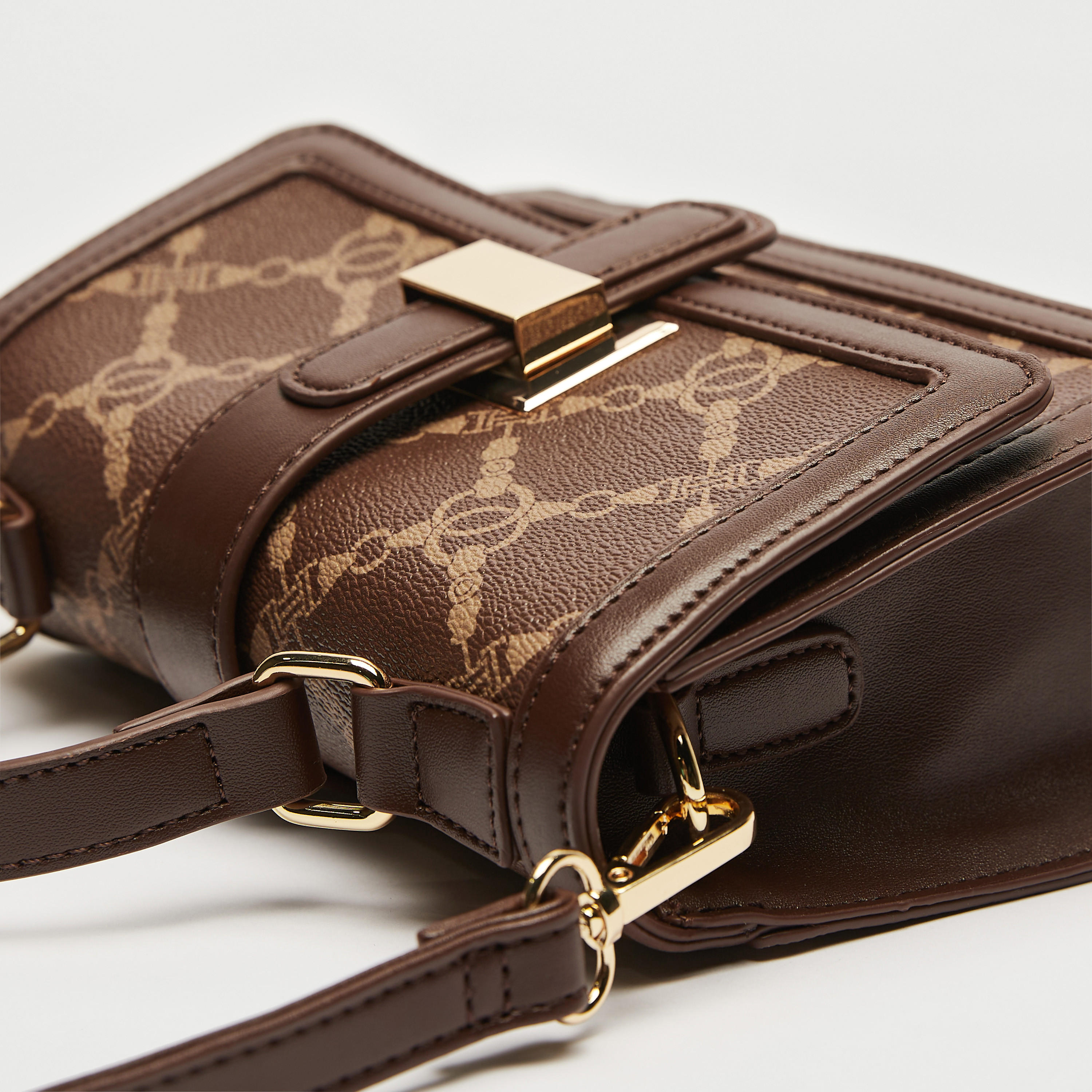 شنطة ساتشيل بطبعات وطيّة إغلاق وحزام قابل للفصل-women-bagsandwallets-handbags-image-3
