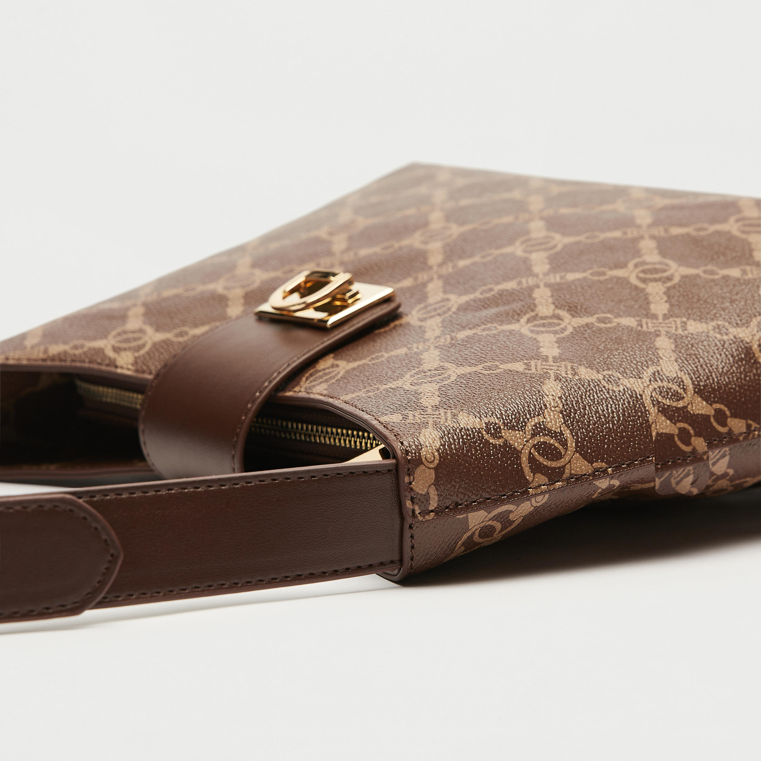 Printed Shoulder Bag with Adjustable Strap and Zip Closure-women-bagsandwallets-handbags-image-3