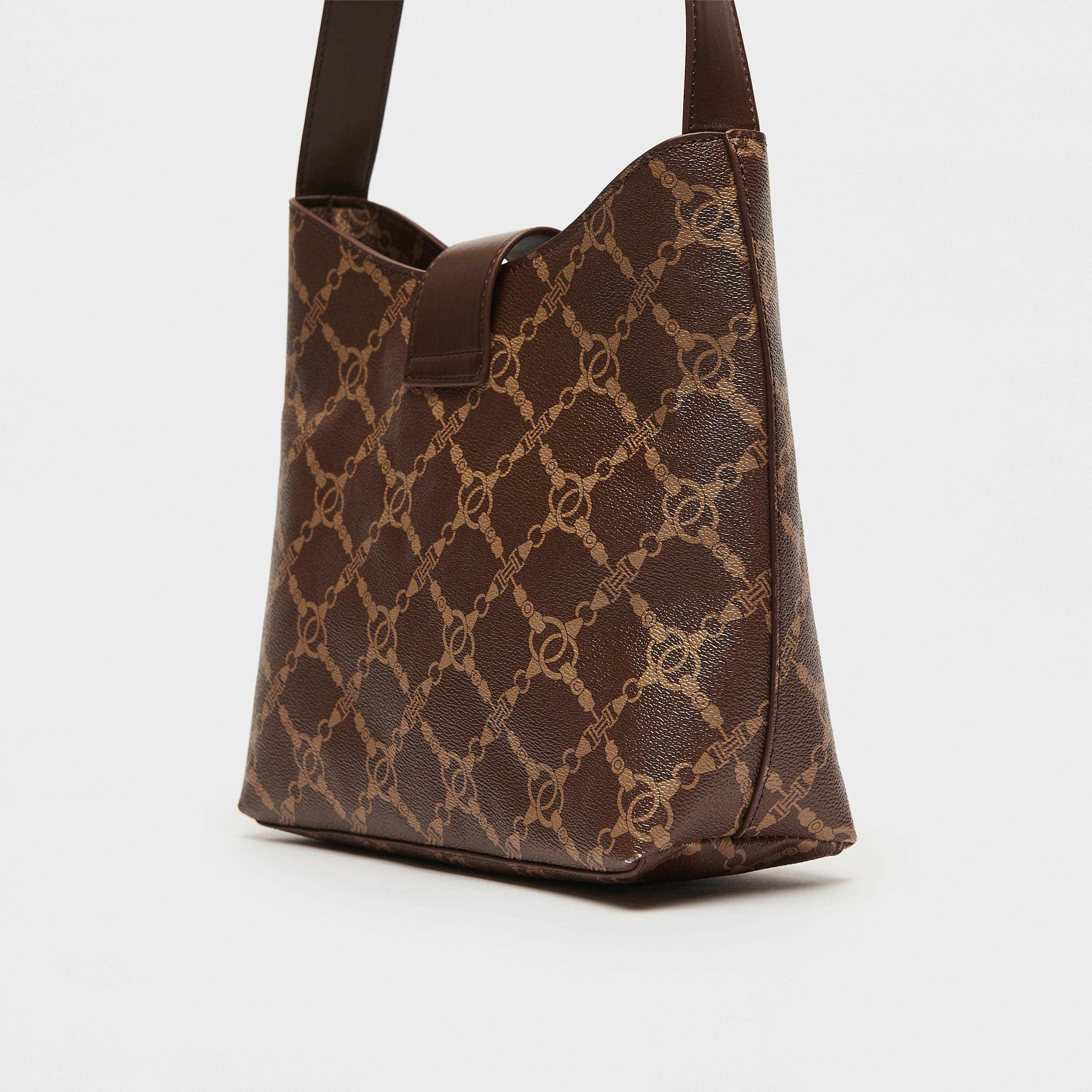 Printed Shoulder Bag with Adjustable Strap and Zip Closure-women-bagsandwallets-handbags-image-4