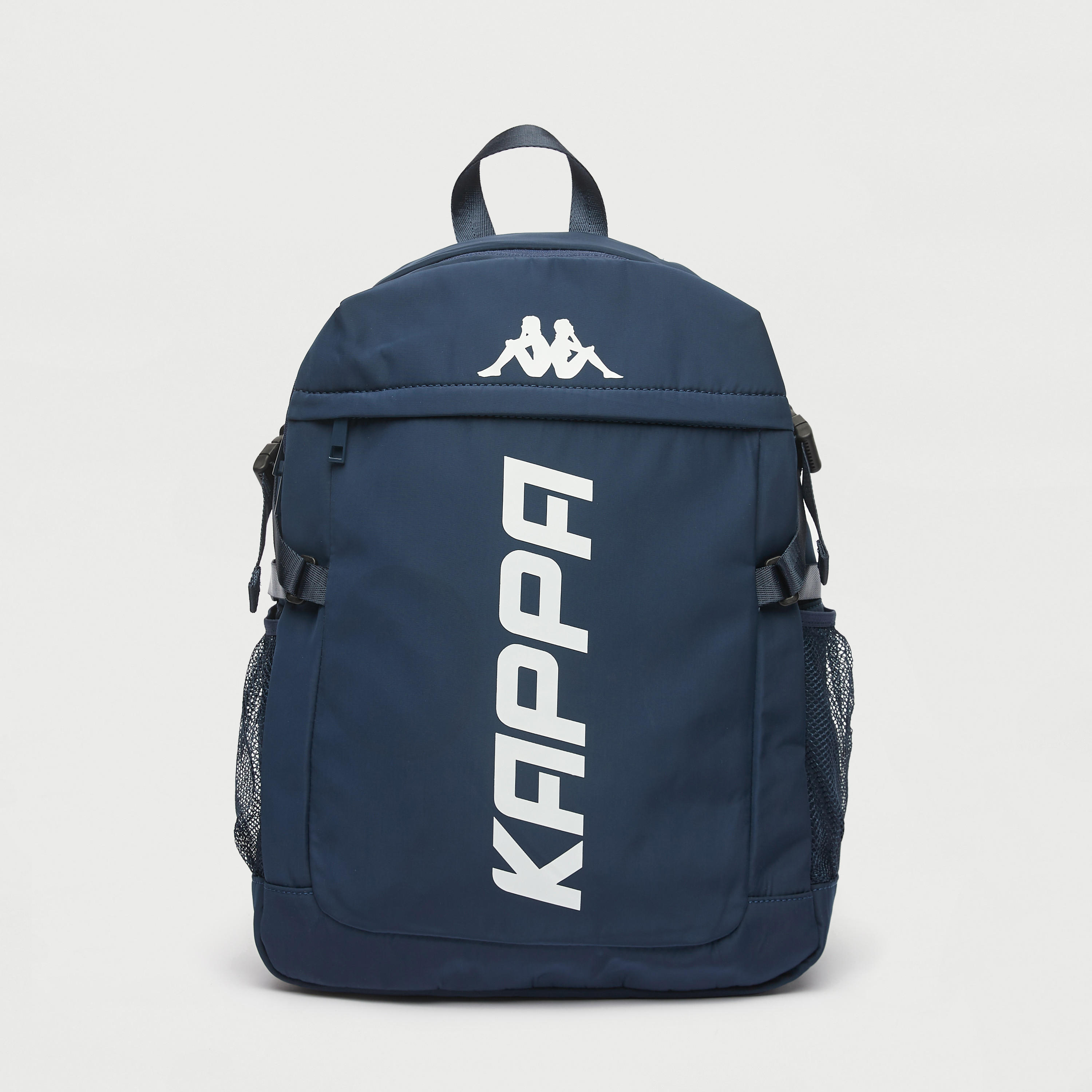 Kappa Logo Print Backpack with Adjustable Straps-men-bags-image-1