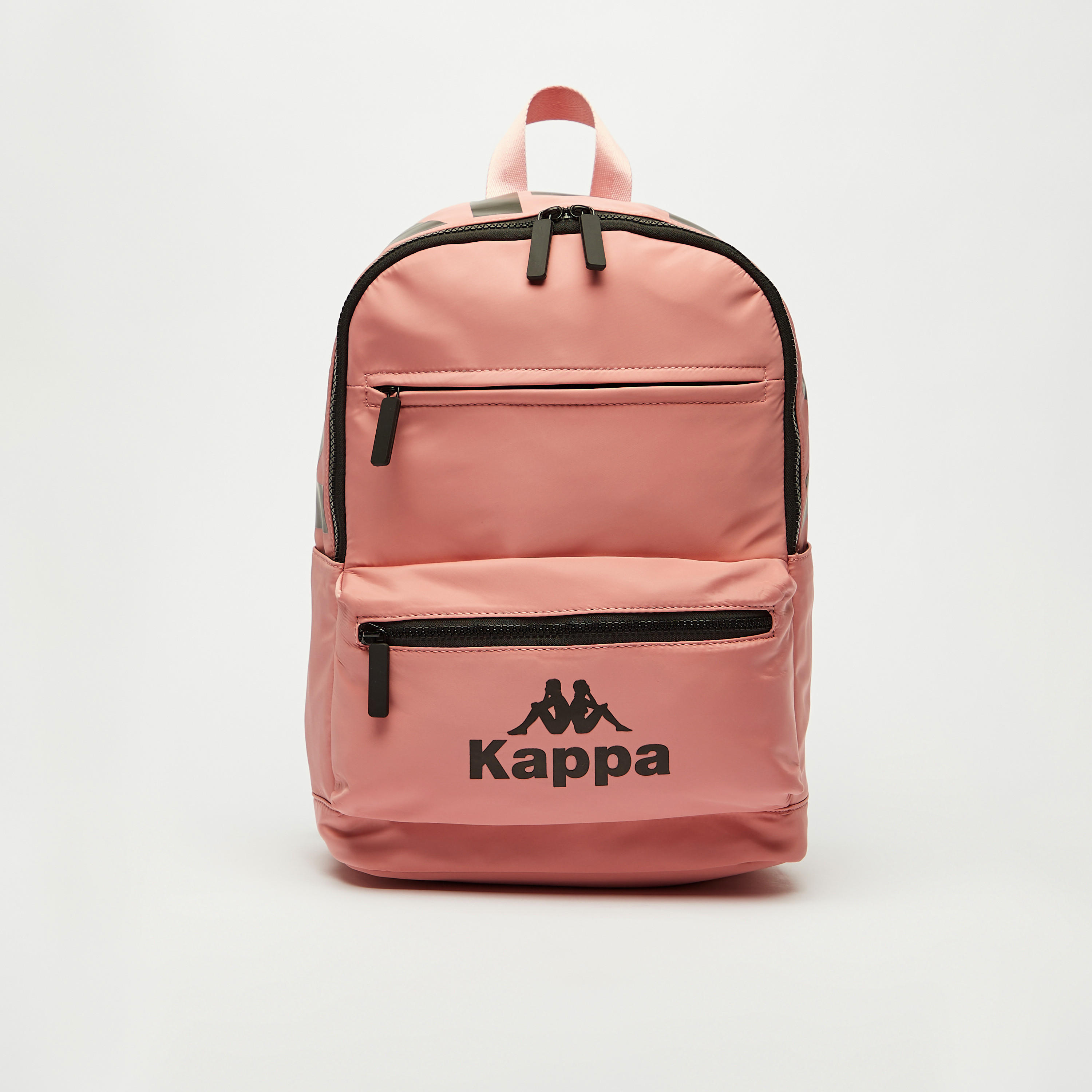 Kappa Logo Print Backpack with Adjustable Straps-women-clothing-sportswearandactivewear-accessories-image-1