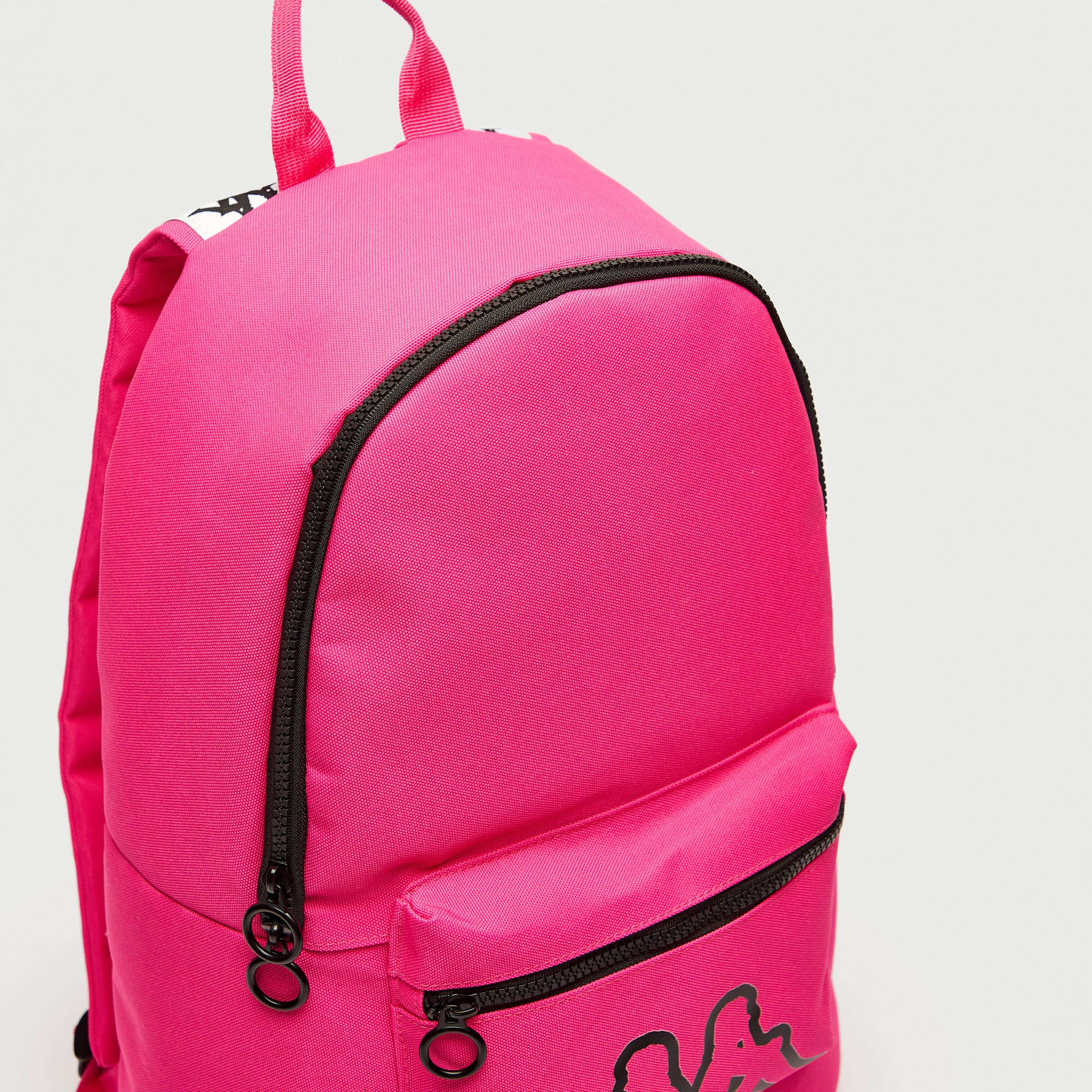 Kappa Logo Print Backpack with Front Pocket and Adjustable Shoulder Straps-women-clothing-sportswearandactivewear-accessories-image-4