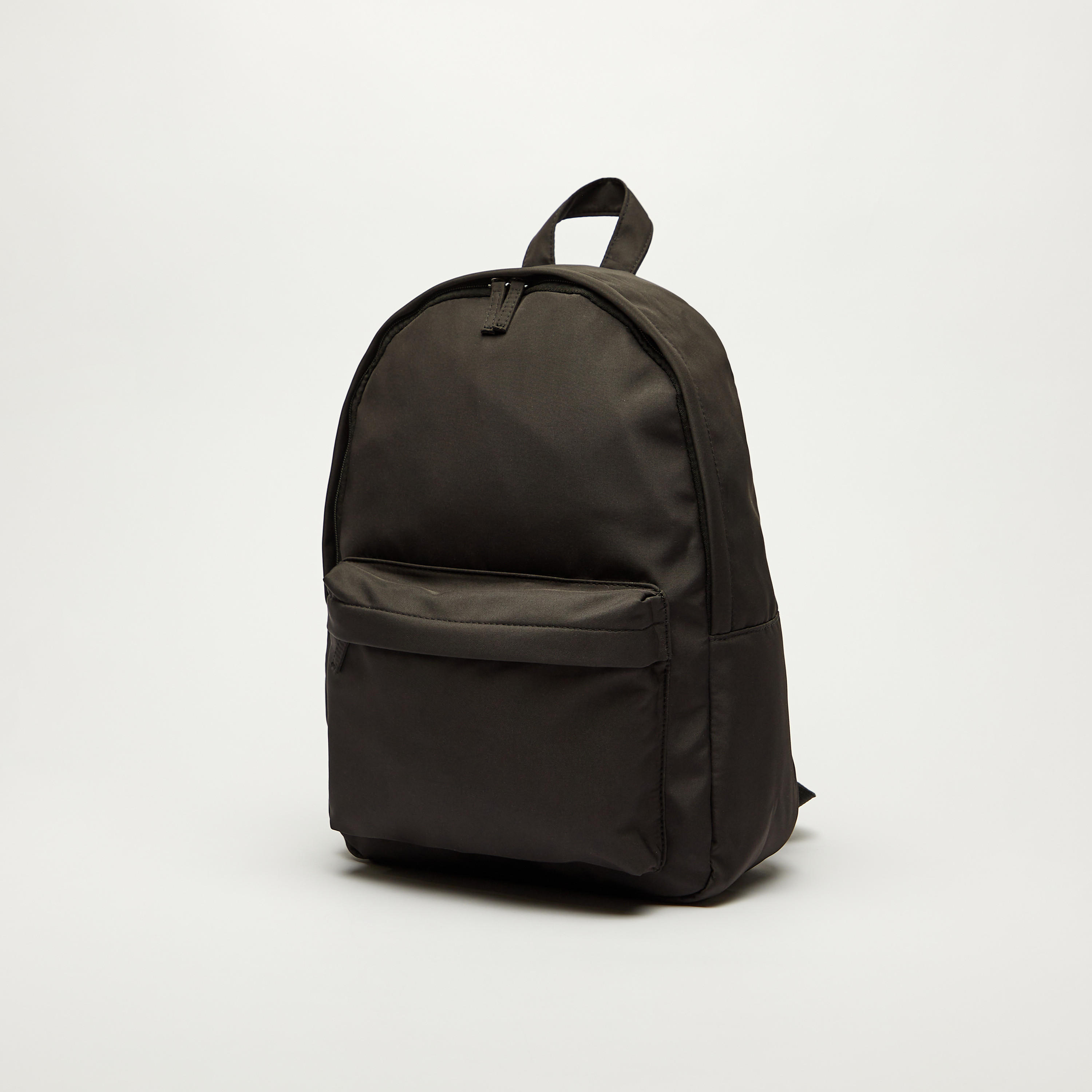 شنطة ظهر سادة بسحّاب إغلاق وأحزمة قابلة للتعديل-women-bagsandwallets-backpacks-image-3