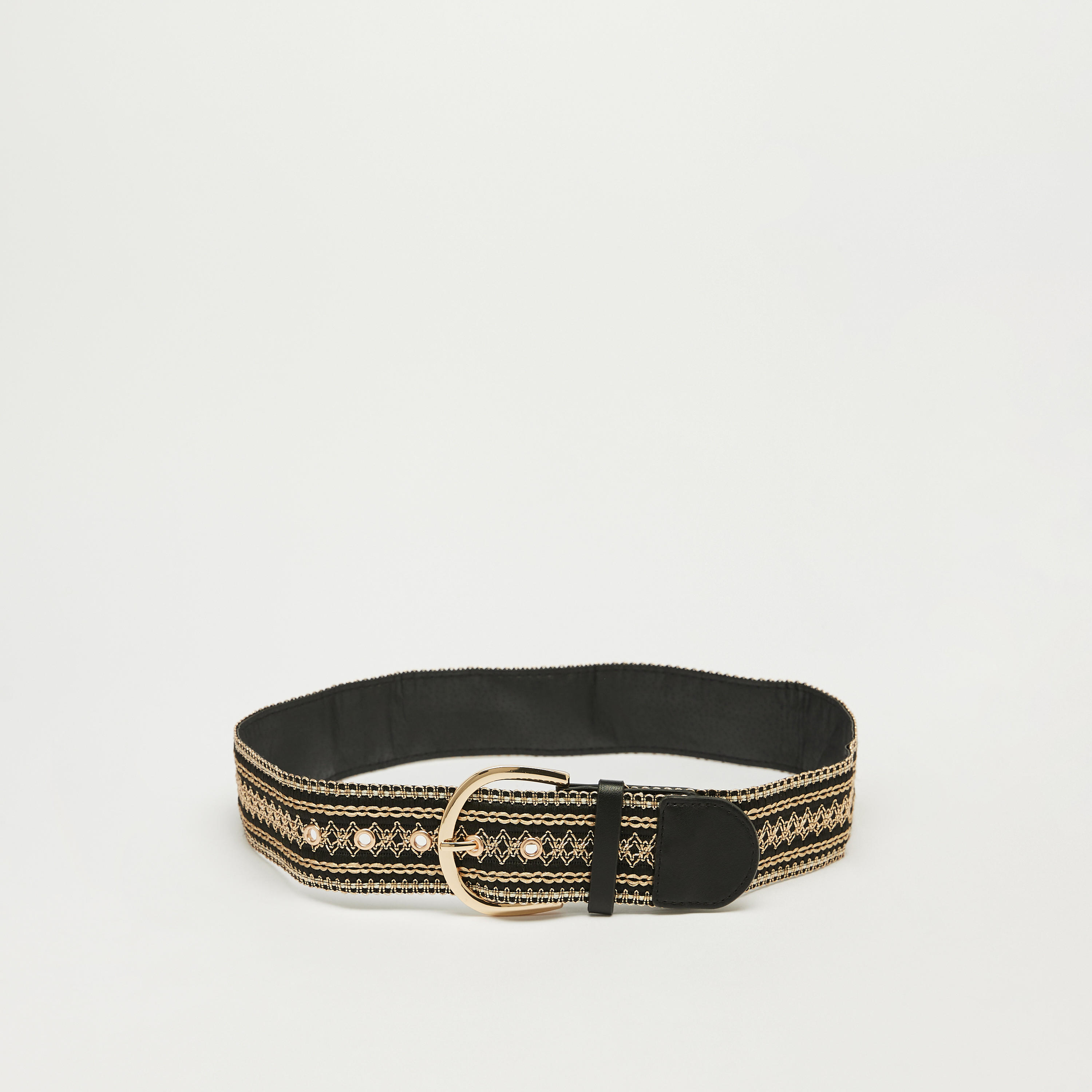 حزام مطرّز بإبزيم بدبوس للإغلاق-women-clothingaccessories-belts-image-5