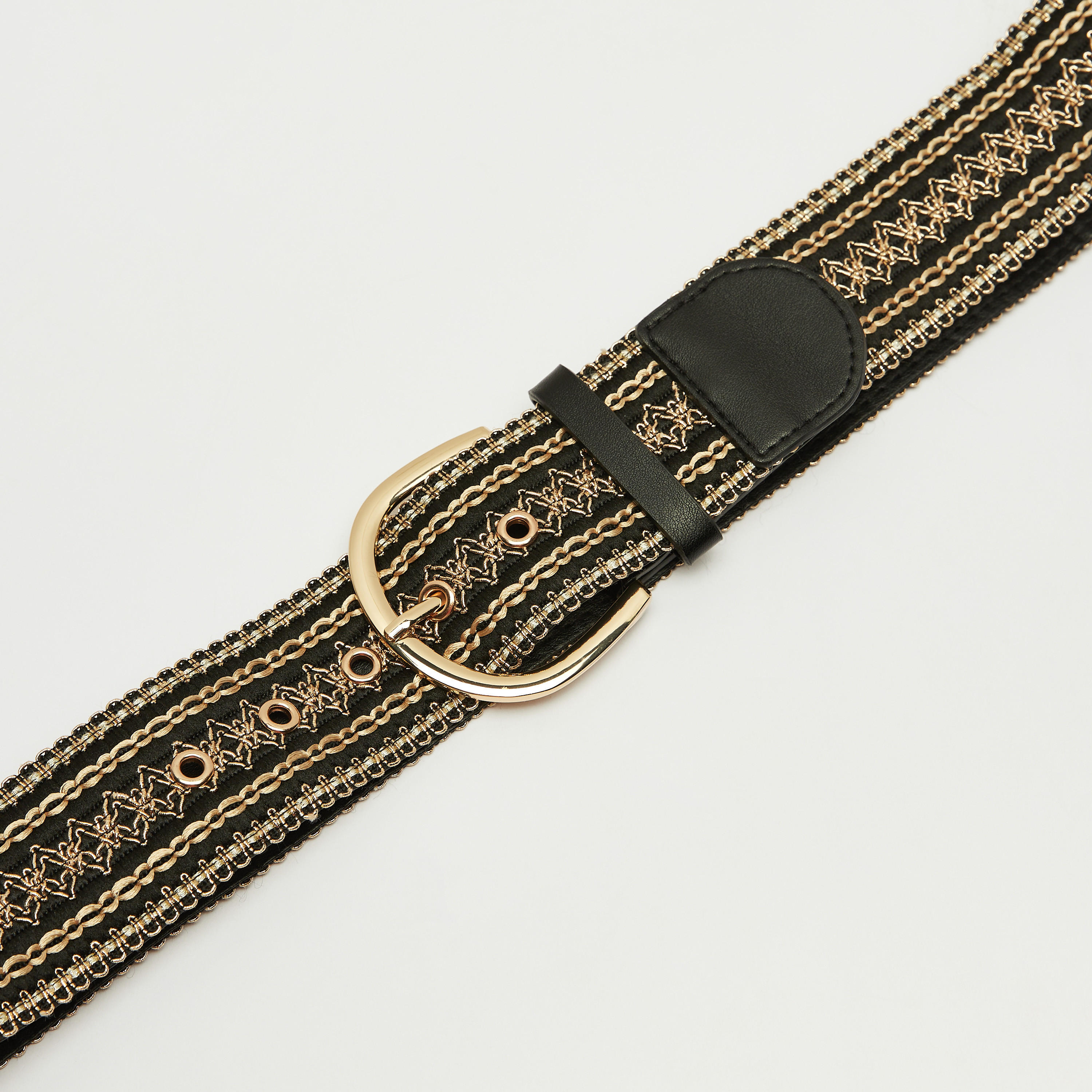 حزام مطرّز بإبزيم بدبوس للإغلاق-women-clothingaccessories-belts-image-3