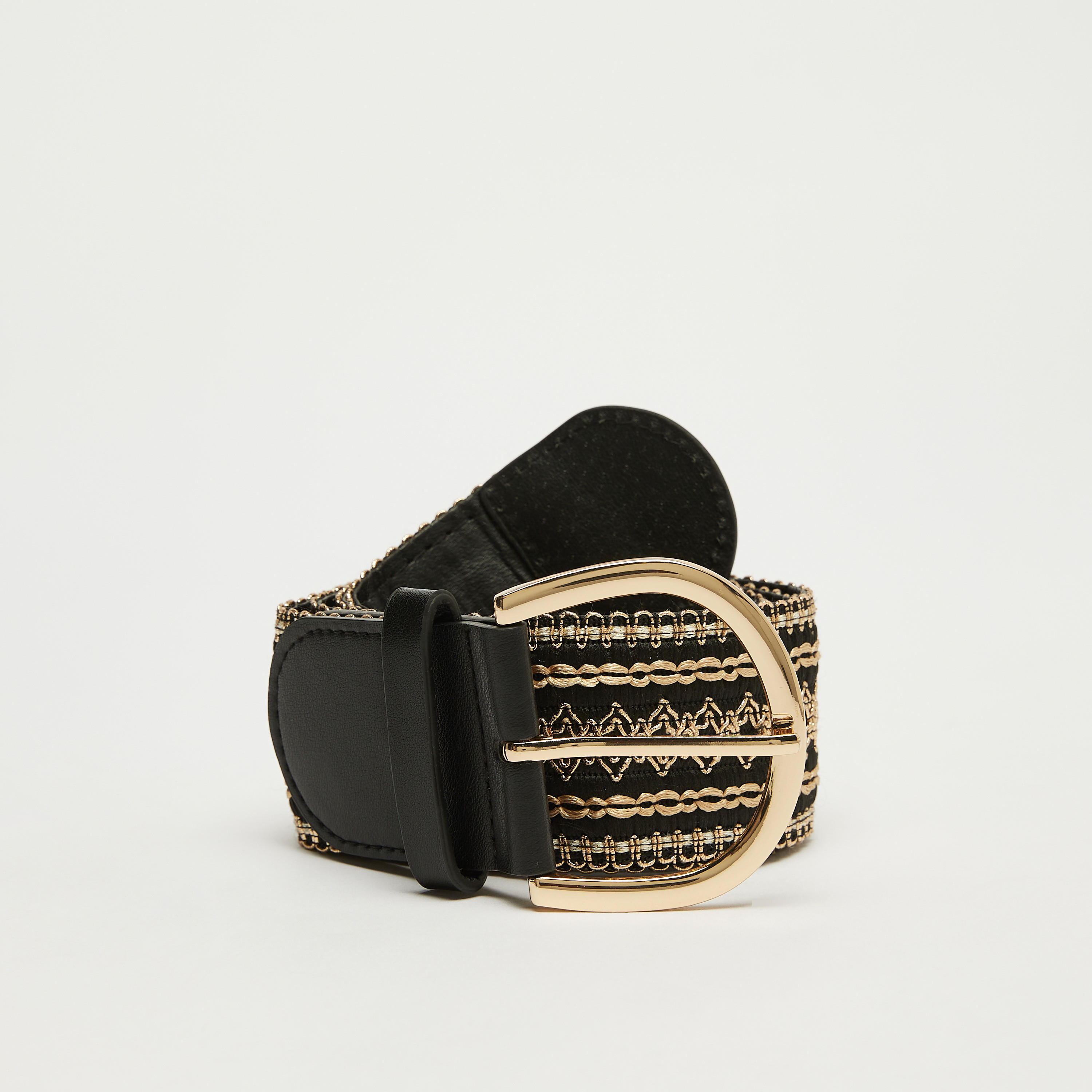 حزام مطرّز بإبزيم بدبوس للإغلاق-women-clothingaccessories-belts-image-2