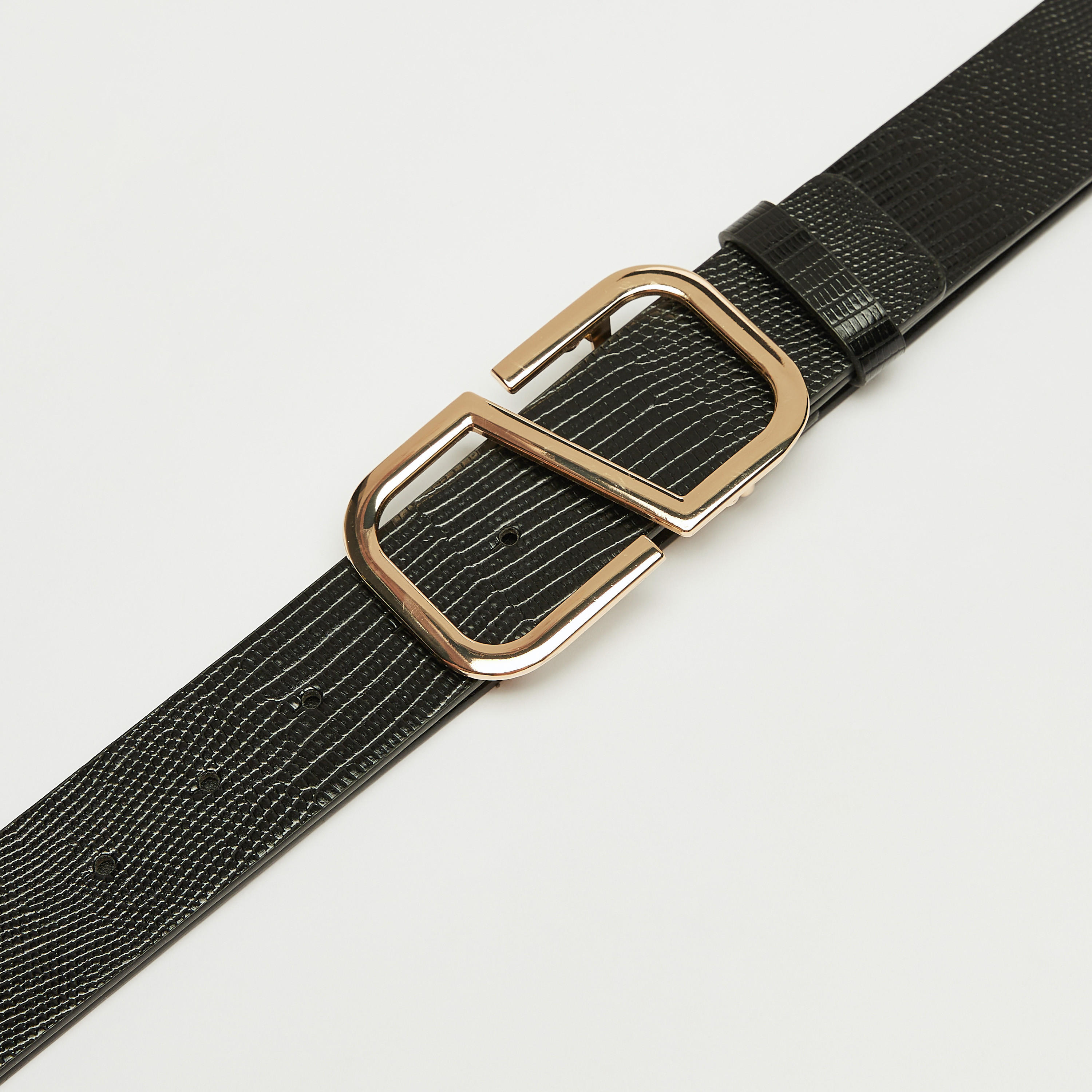 حزام بارز الملمس بإبزيم إغلاق بدبوس-women-clothingaccessories-belts-image-3