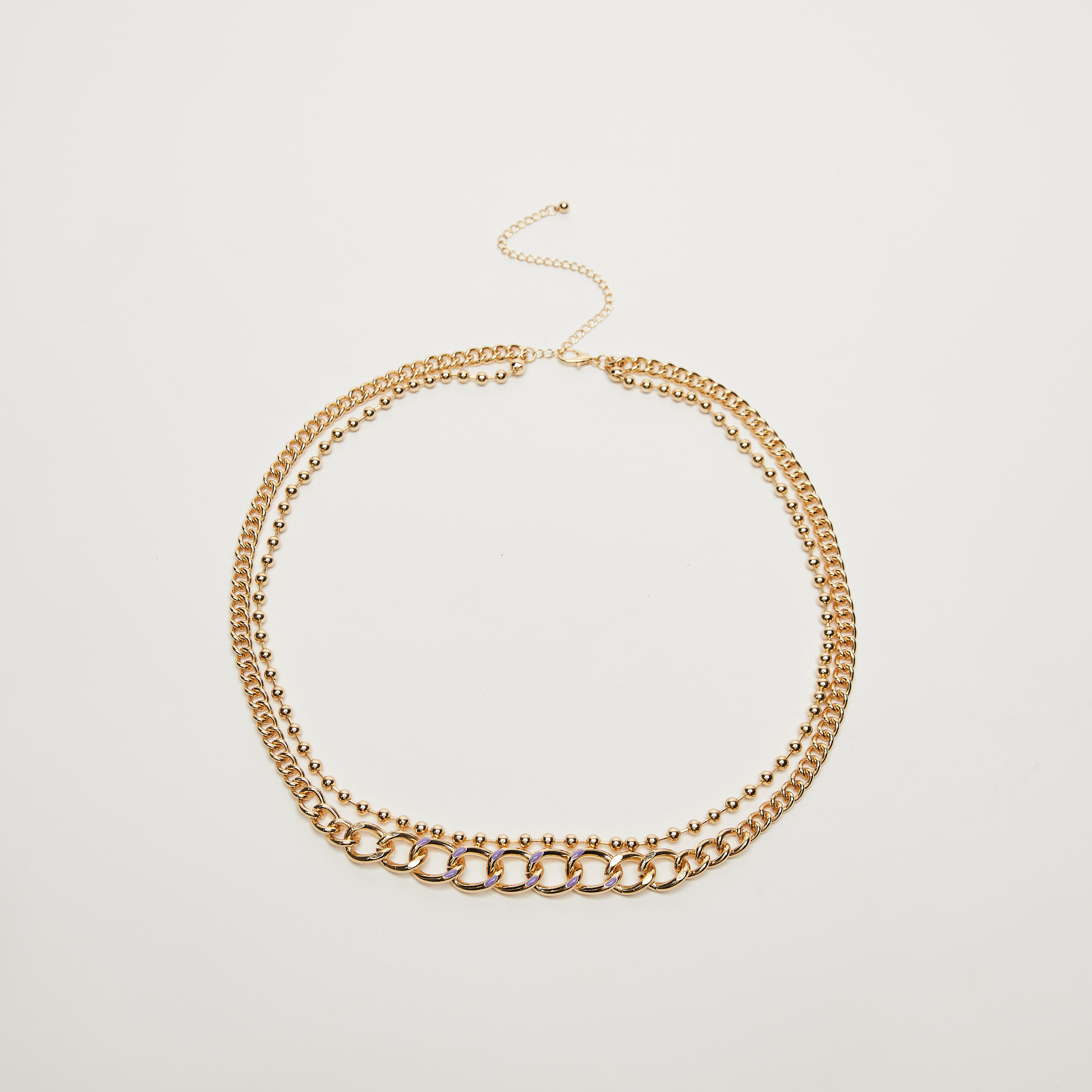 حزام بسلسلة ميتاليك متعددة الطبقات بمشبك إغلاق-women-clothingaccessories-belts-image-1