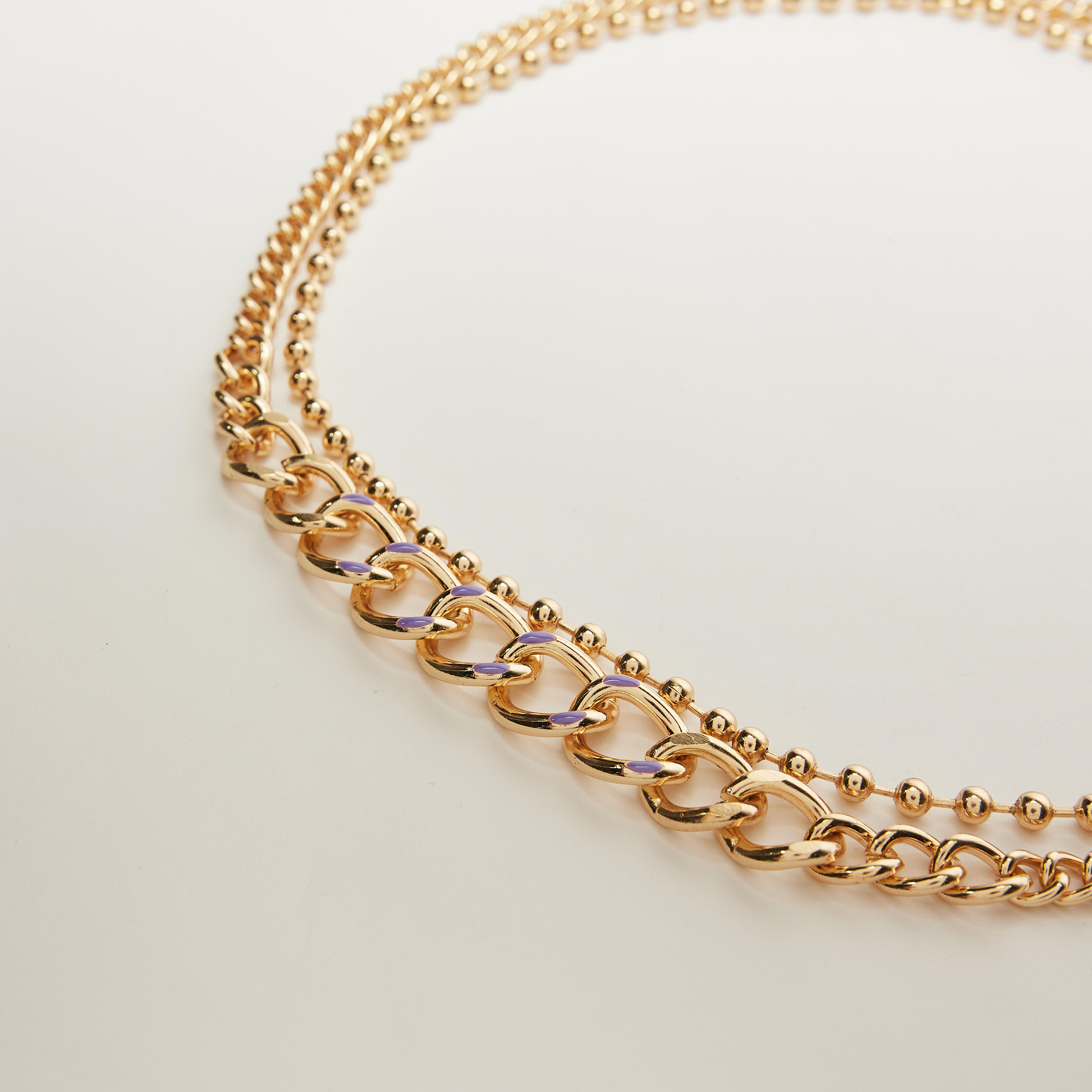 حزام بسلسلة ميتاليك متعددة الطبقات بمشبك إغلاق-women-clothingaccessories-belts-image-4