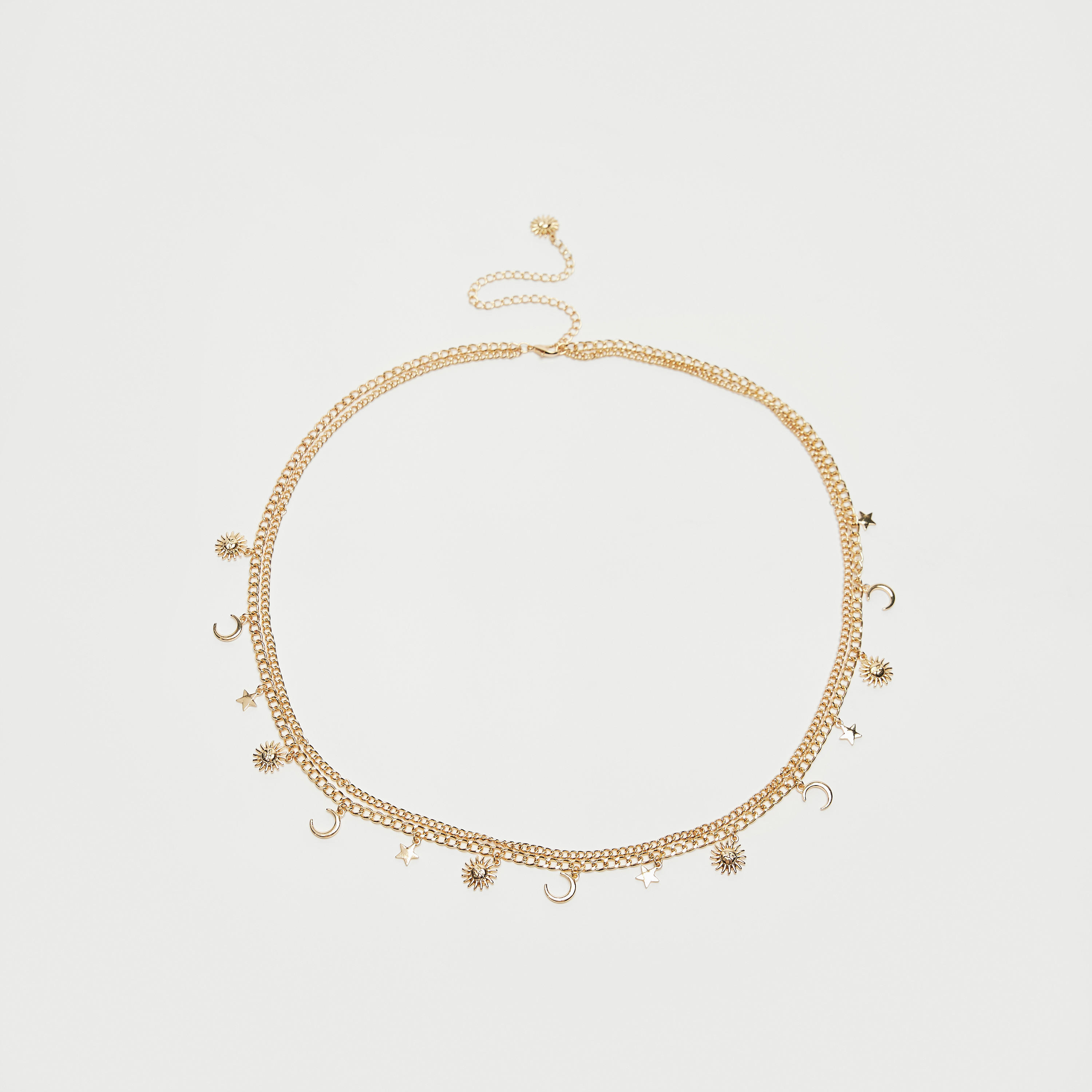 Celestial Charm Detail Belt with Lobster Clasp Closure-women-clothingaccessories-belts-image-1