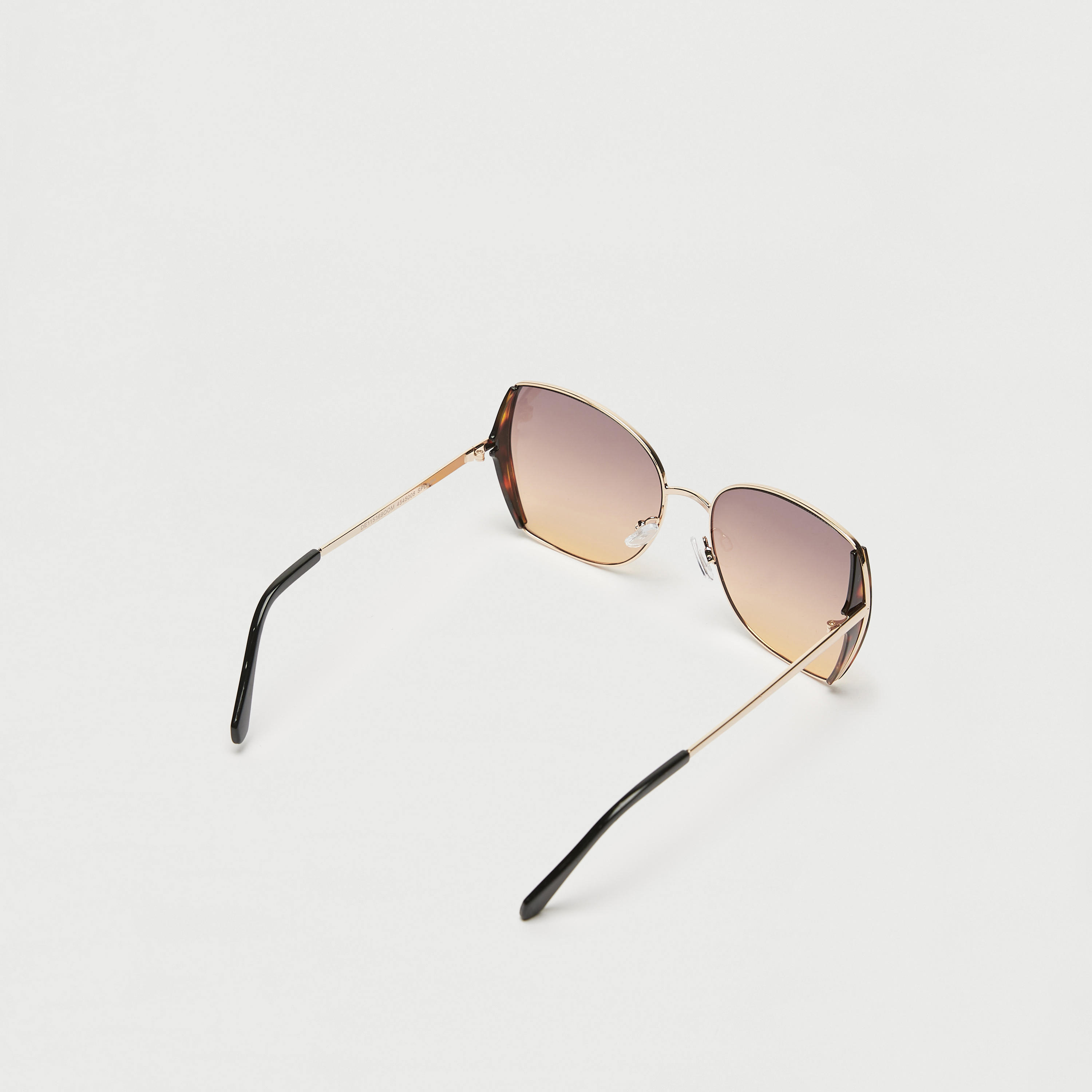 نظّارة شمسيّة بإطار كامل وعدسات ملوّنة ووسادات أنف-women-sunglasses-image-3