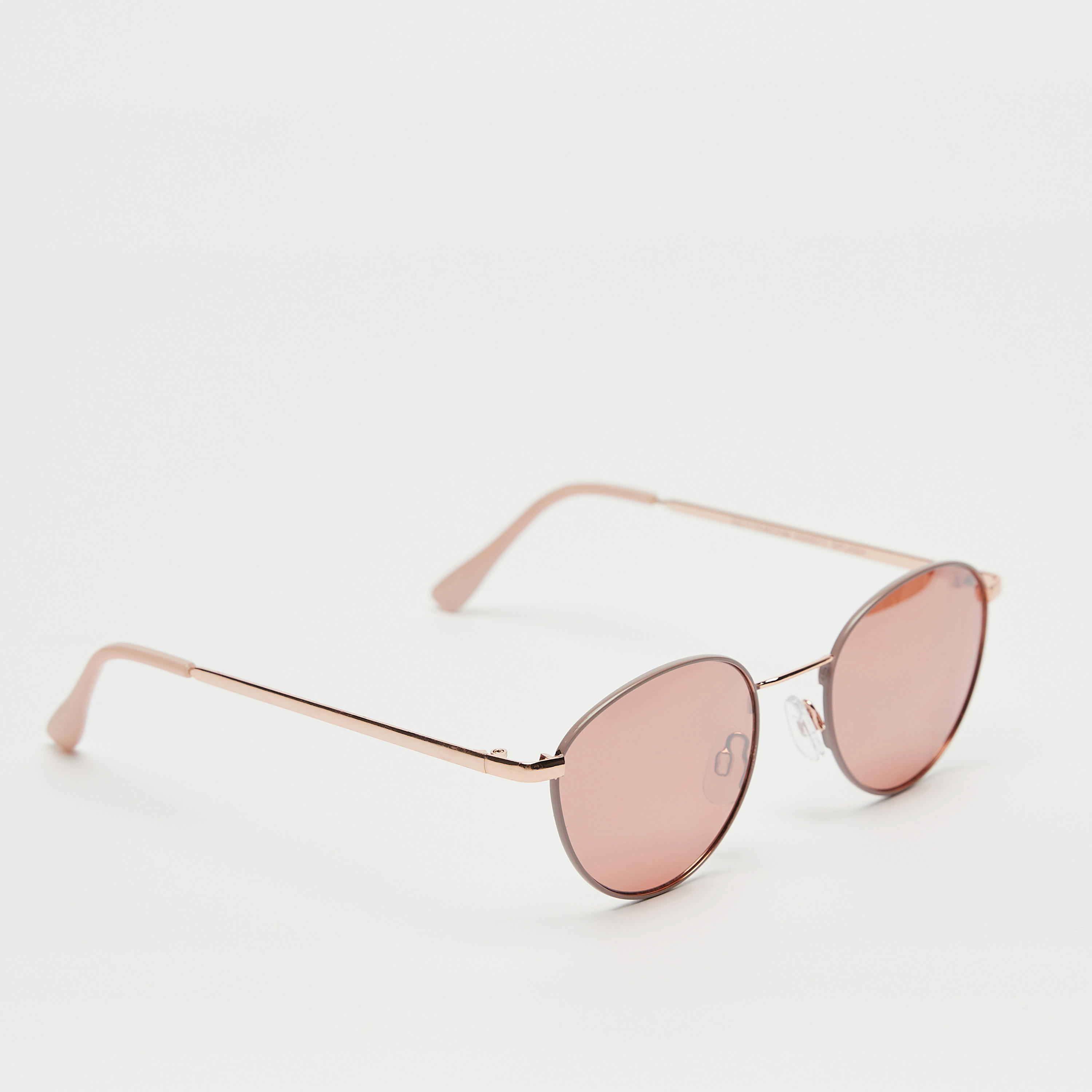 نظارة شمسية بعدسات ملونة وإطار كامل ووسادات أنف-women-sunglasses-image-4