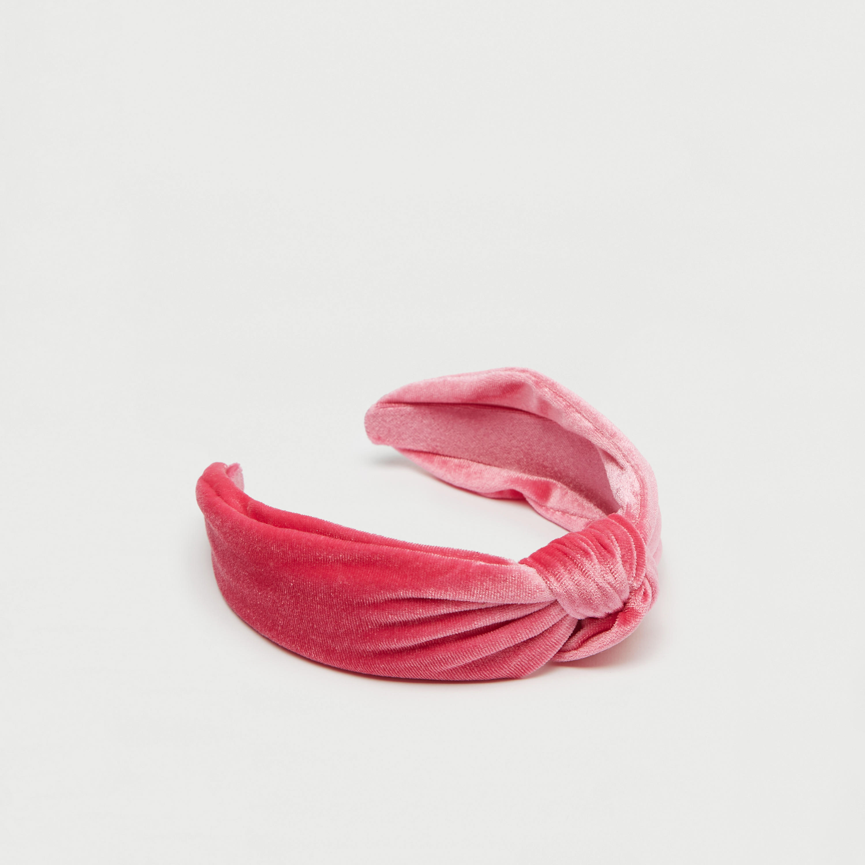 شريطة شعر مخملية سادة بعقدة-women-hairaccessories-bands-image-1