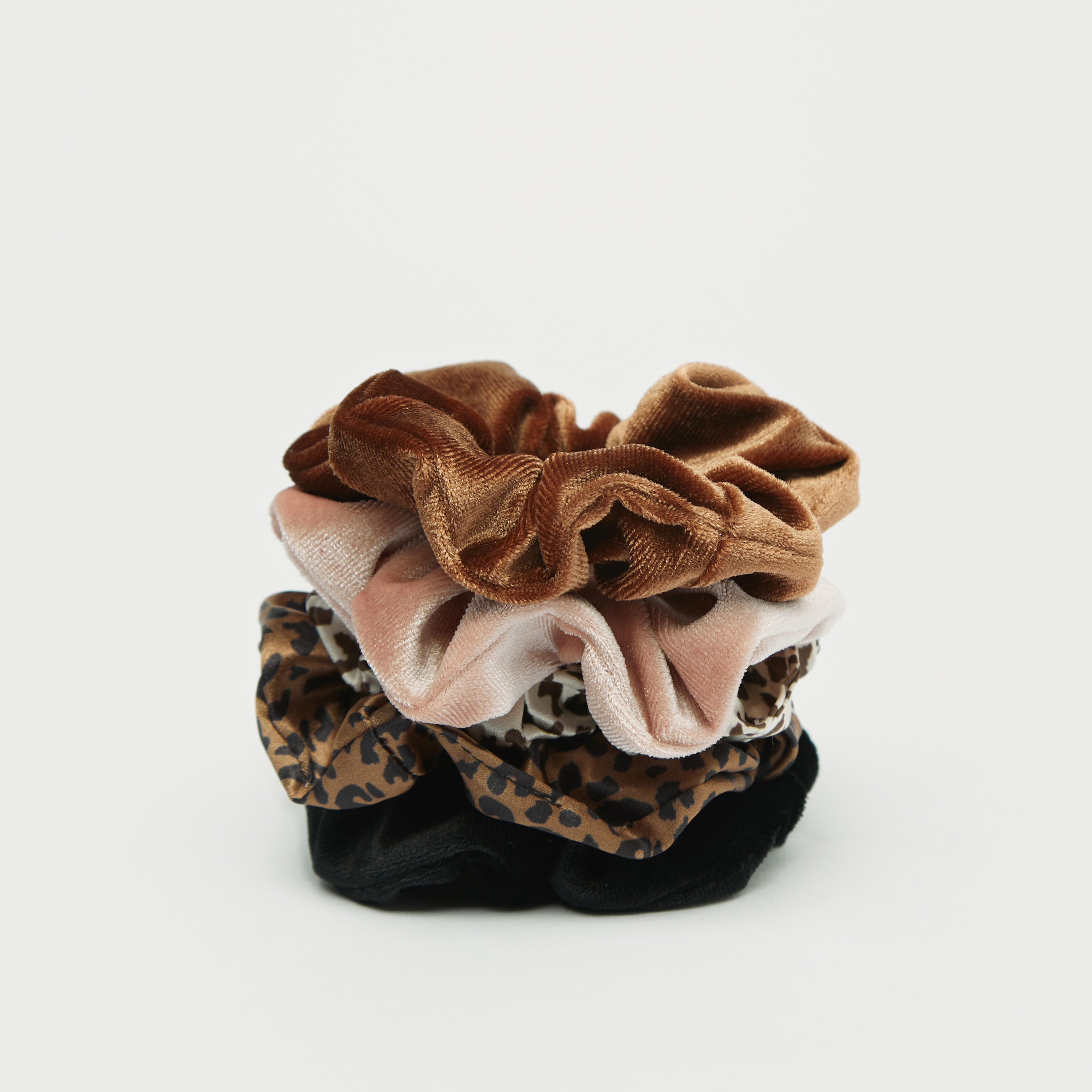 ربطات شعر سكرانشي مطاطية - طقم 5 قطع-women-hairaccessories-image-3