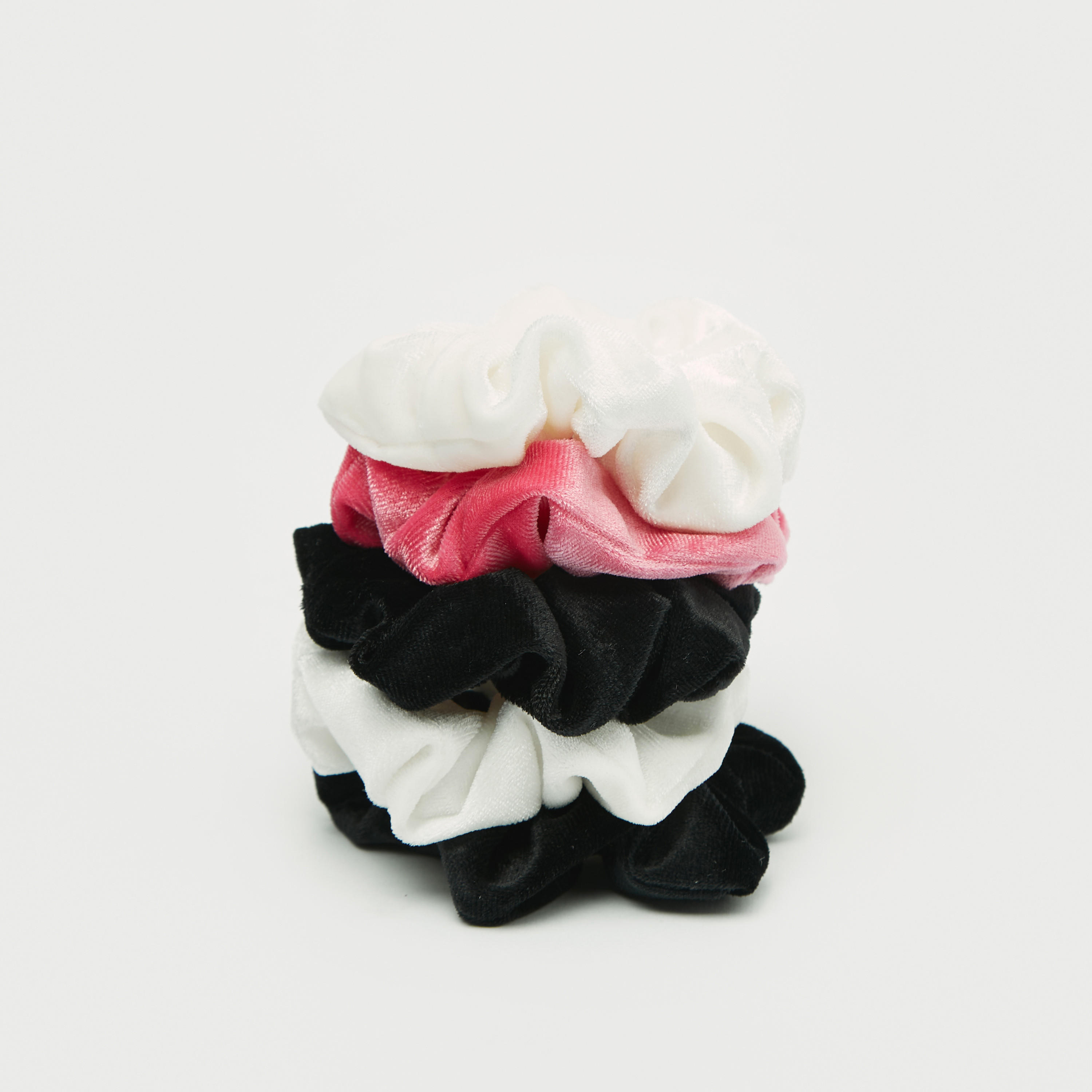 سكرانشي شعر مخمل من جلوو - طقم 5 قطع-women-hairaccessories-image-4