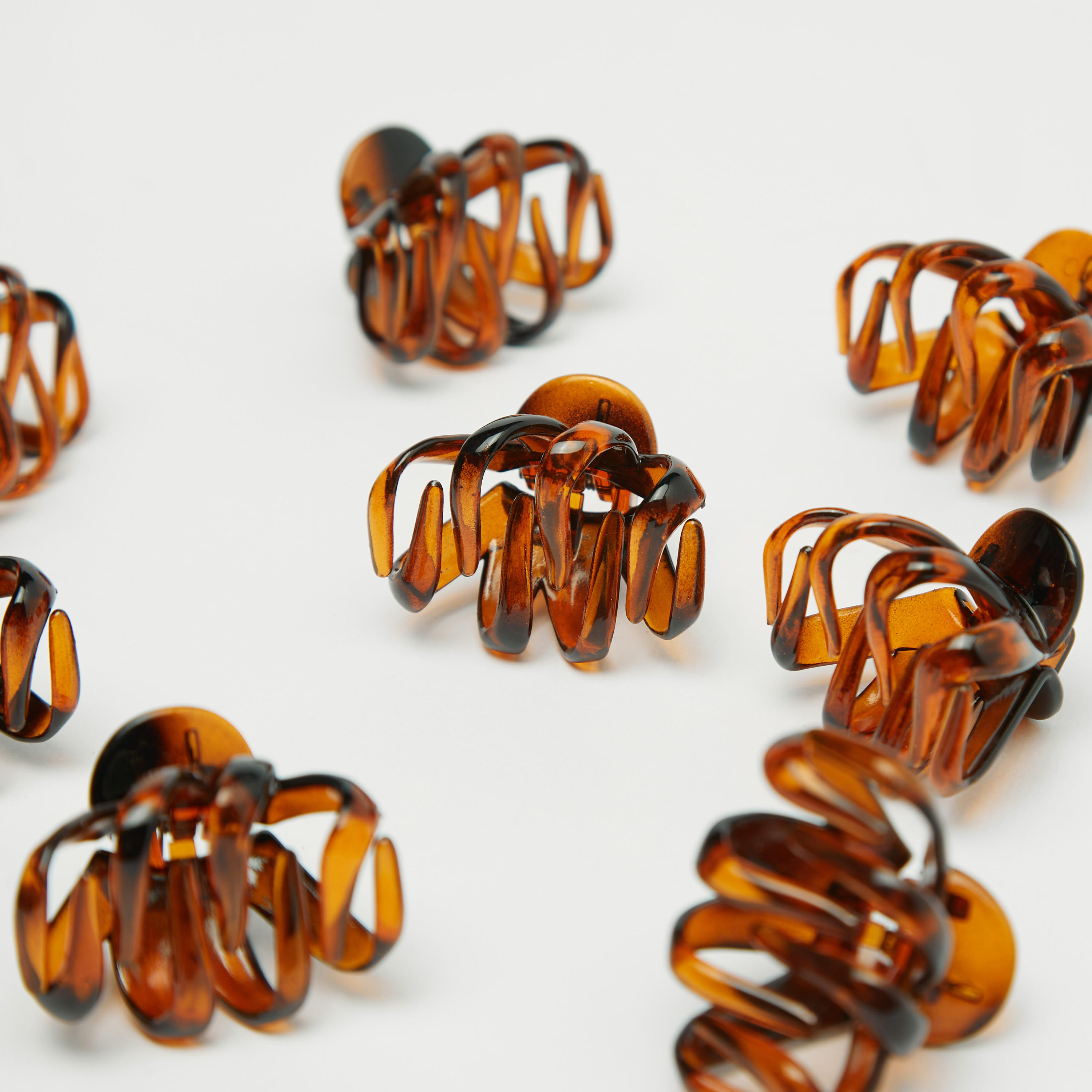 مشابك شعر بتصميم أخطبوط - طقم 8 قطع-women-hairaccessories-image-1