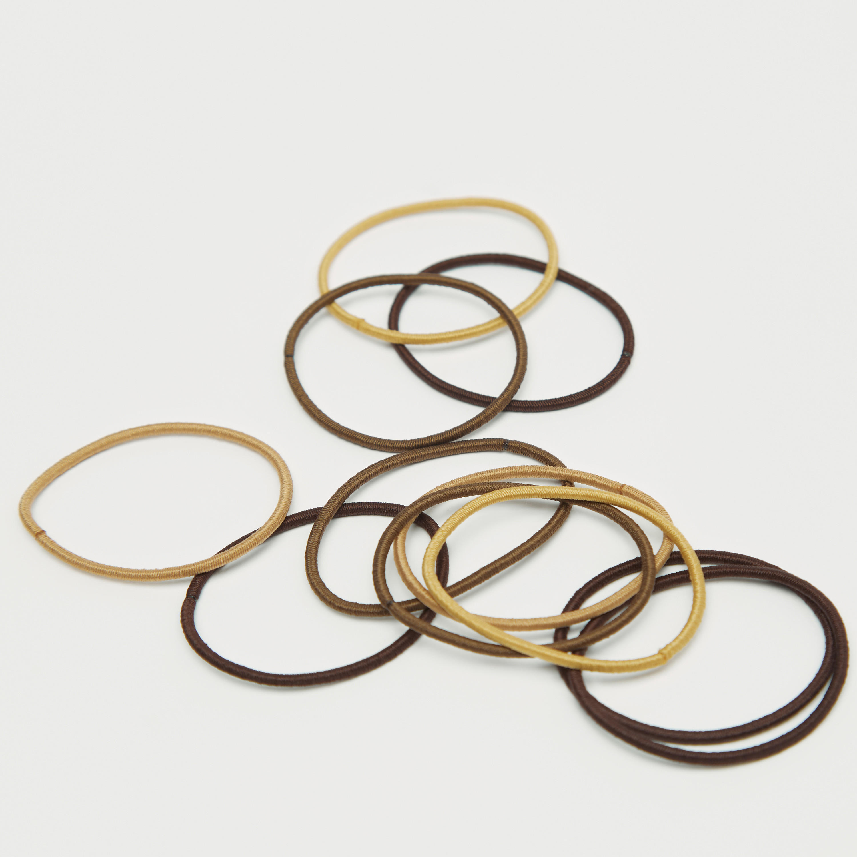 ربطات شعر مطاطية سادة - طقم من 40 قطعة-women-hairaccessories-image-1