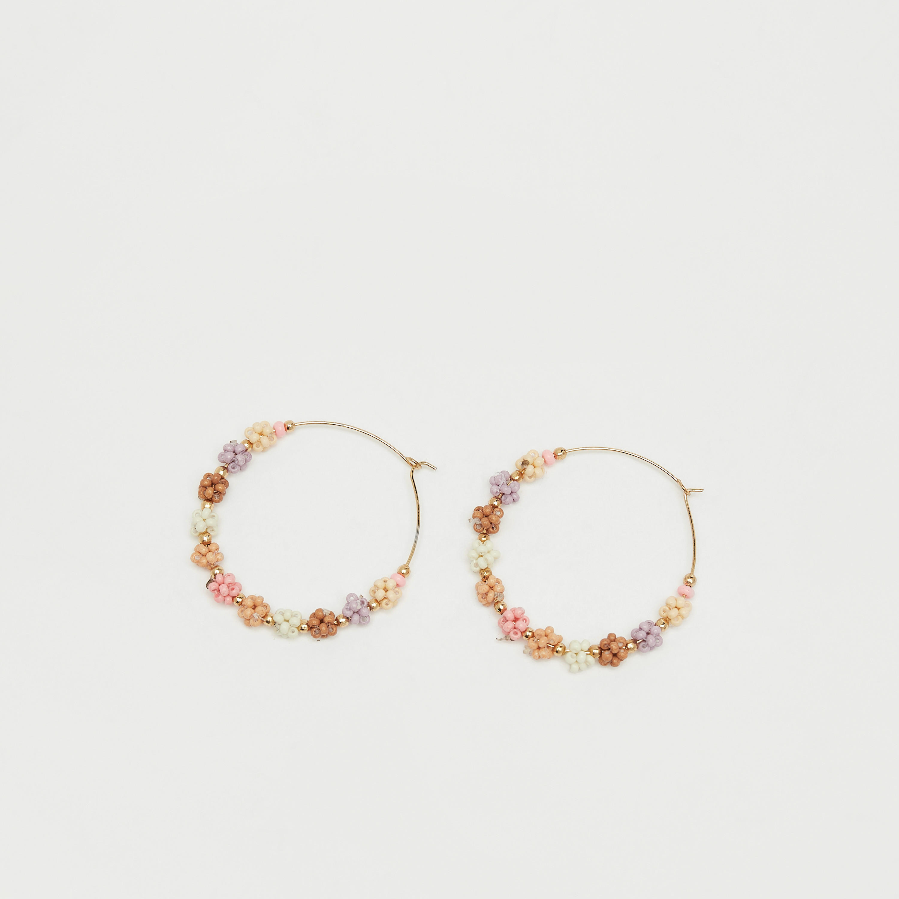 Bead Embellished Hoop Earrings-women-watchesandjewellery-jewellery-earrings-image-3