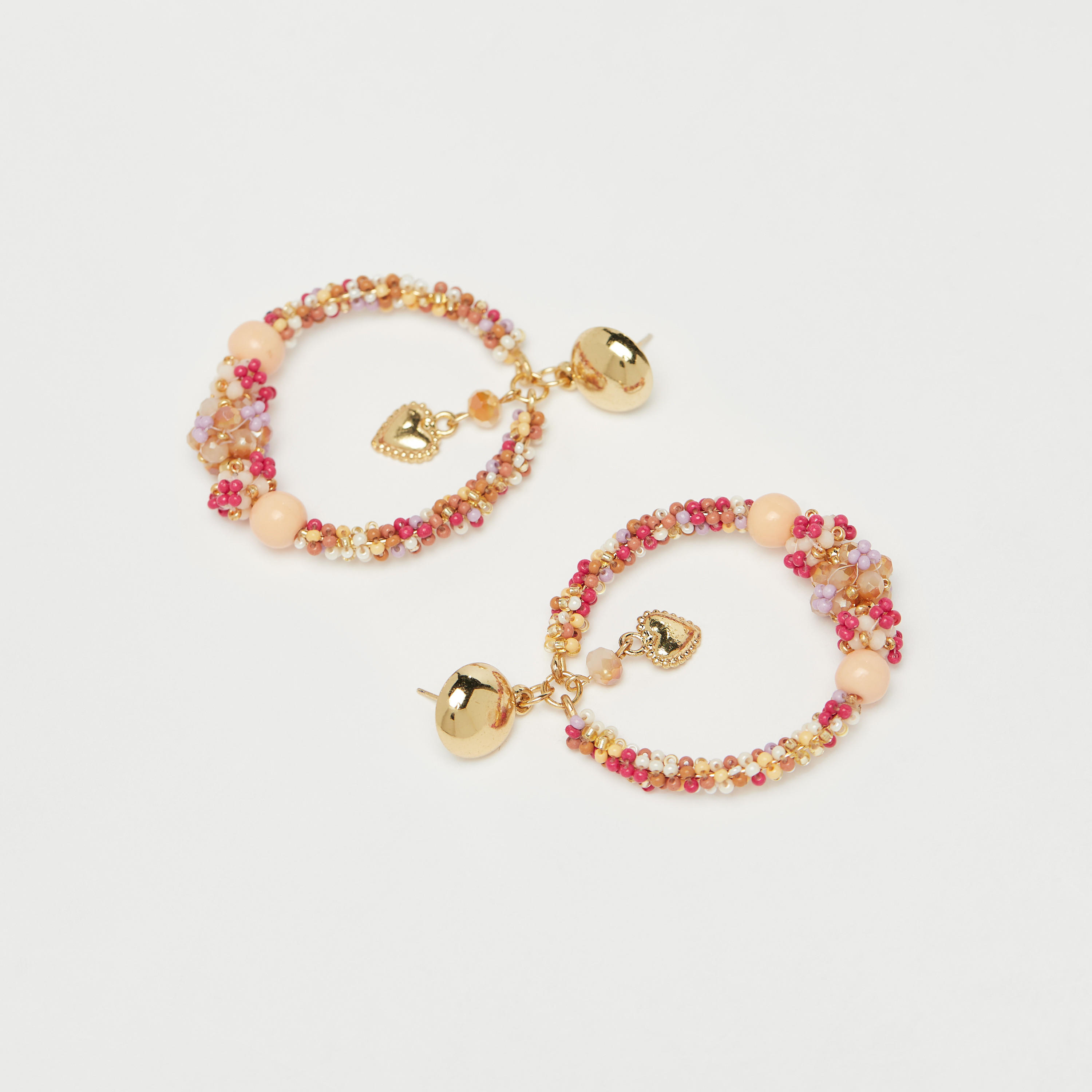 أقراط متدلية بتزيينات خرز ومشبك إغلاق-women-watchesandjewellery-jewellery-earrings-image-2