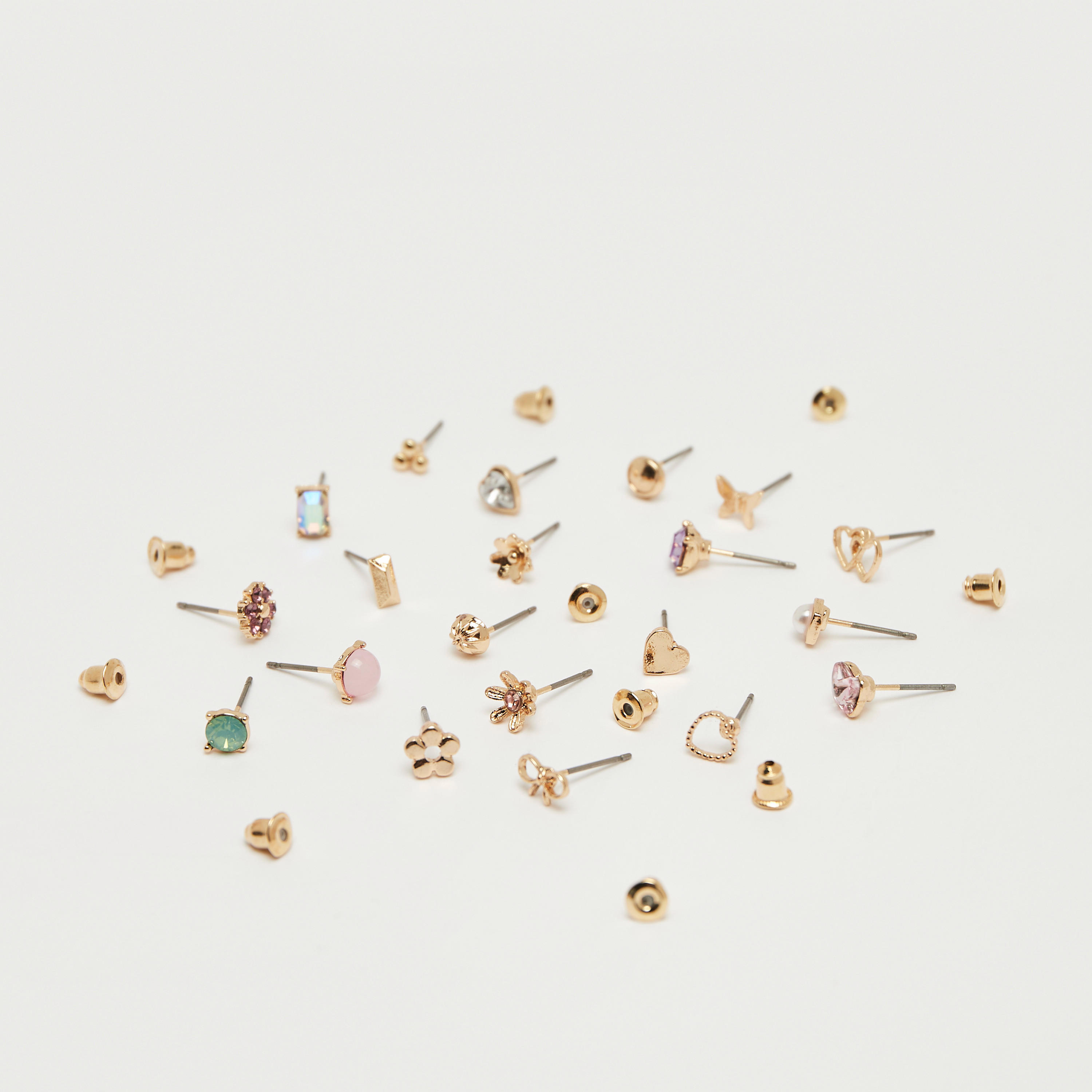 Set of 20 - Assorted Stud Earrings with Pushback Closure-women-watchesandjewellery-jewellery-earrings-image-3