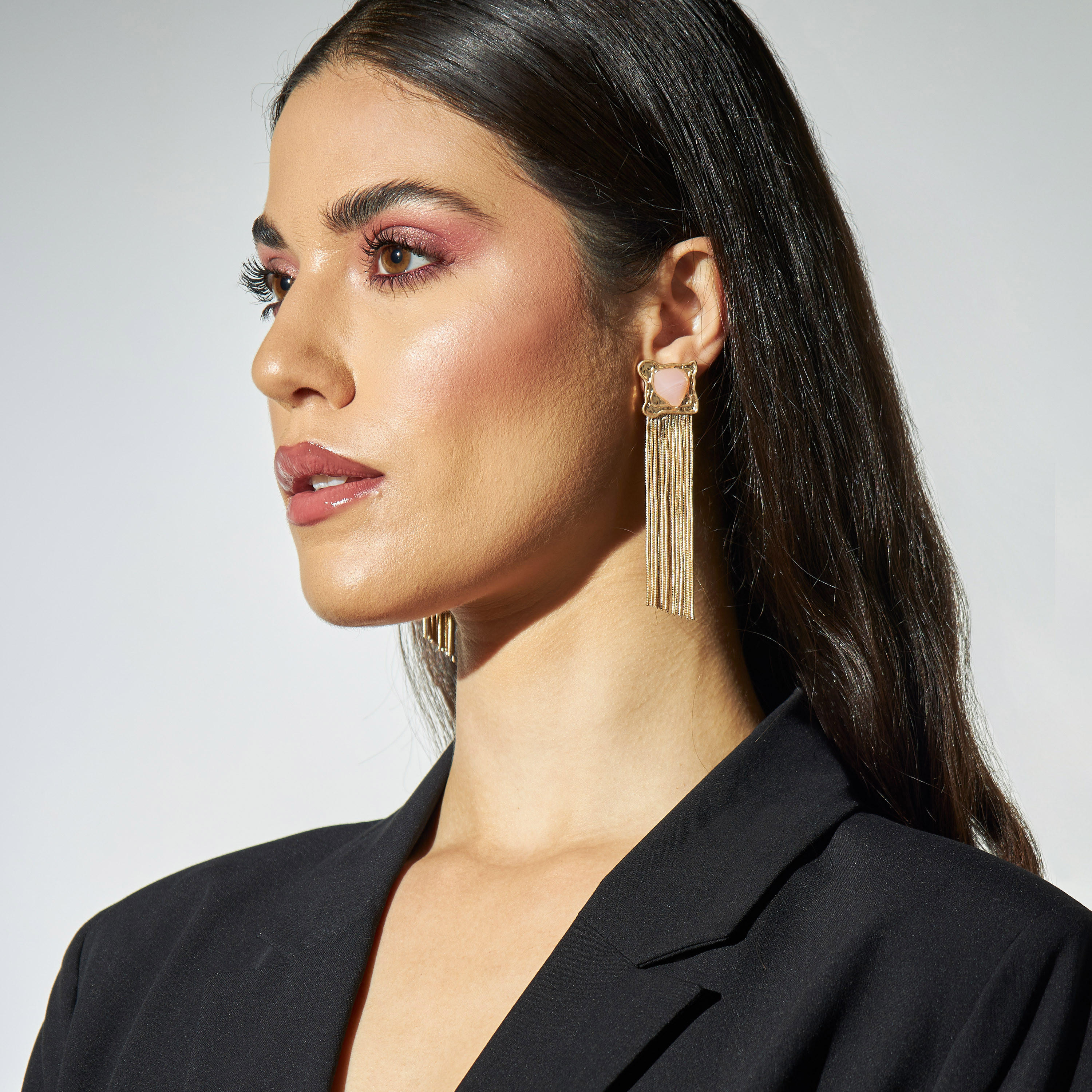 أقراط متدلية مزينة بأحجار ومشبك إغلاق-women-watchesandjewellery-jewellery-earrings-image-2