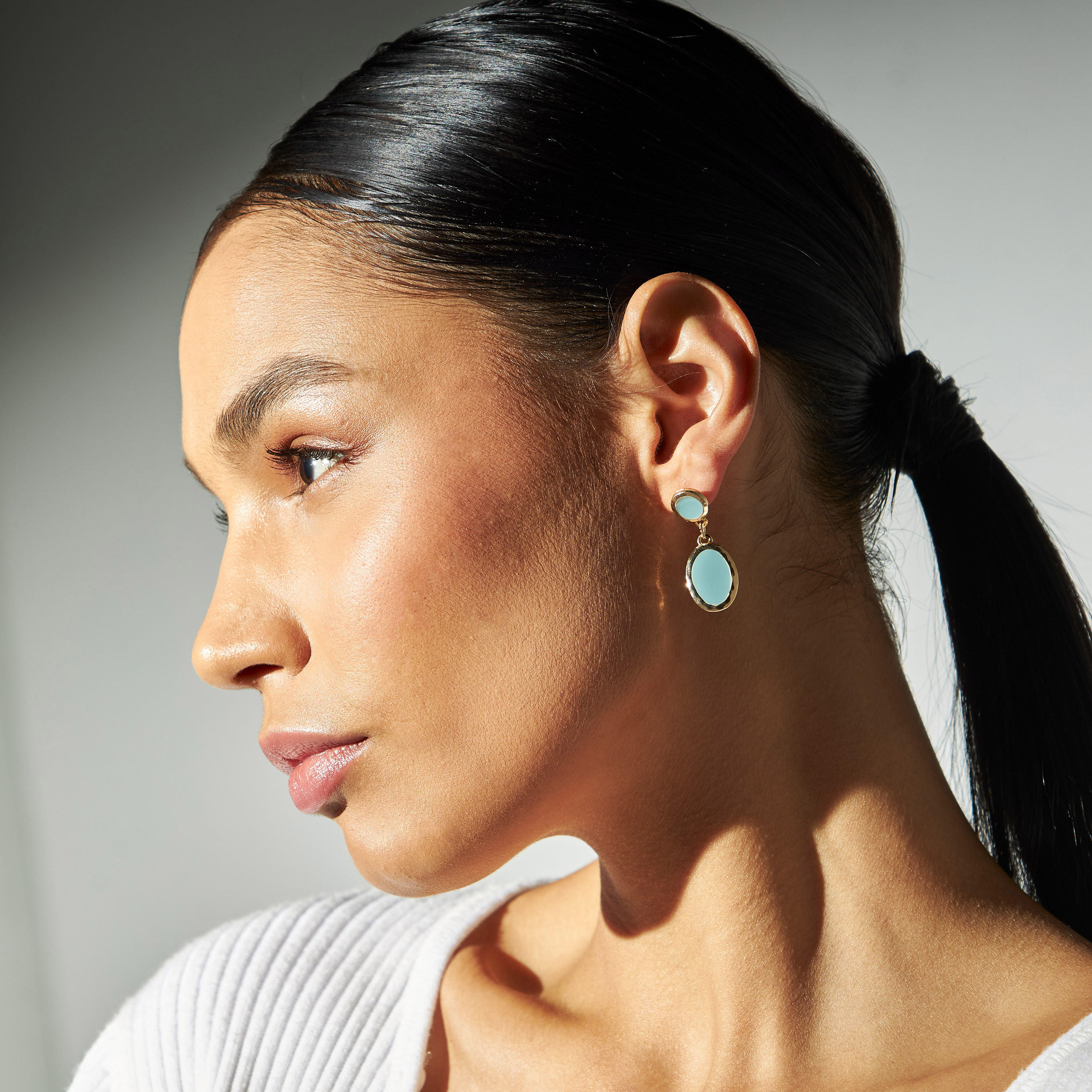 Metal Drop Earrings with Pushback Closure-women-watchesandjewellery-jewellery-earrings-image-2