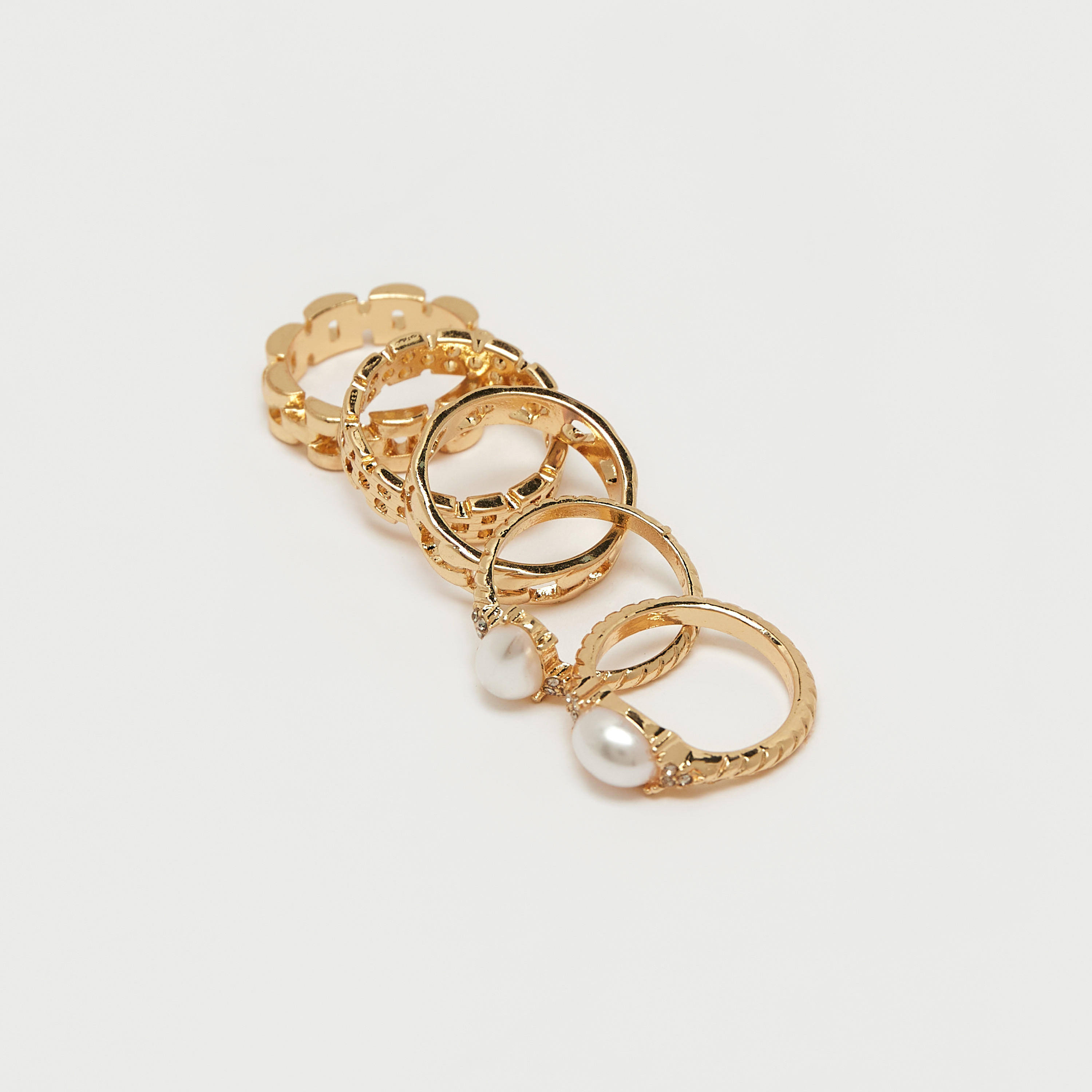 خواتم متنوعة - طقم من 5 قطع-women-watchesandjewellery-jewellery-rings-image-4