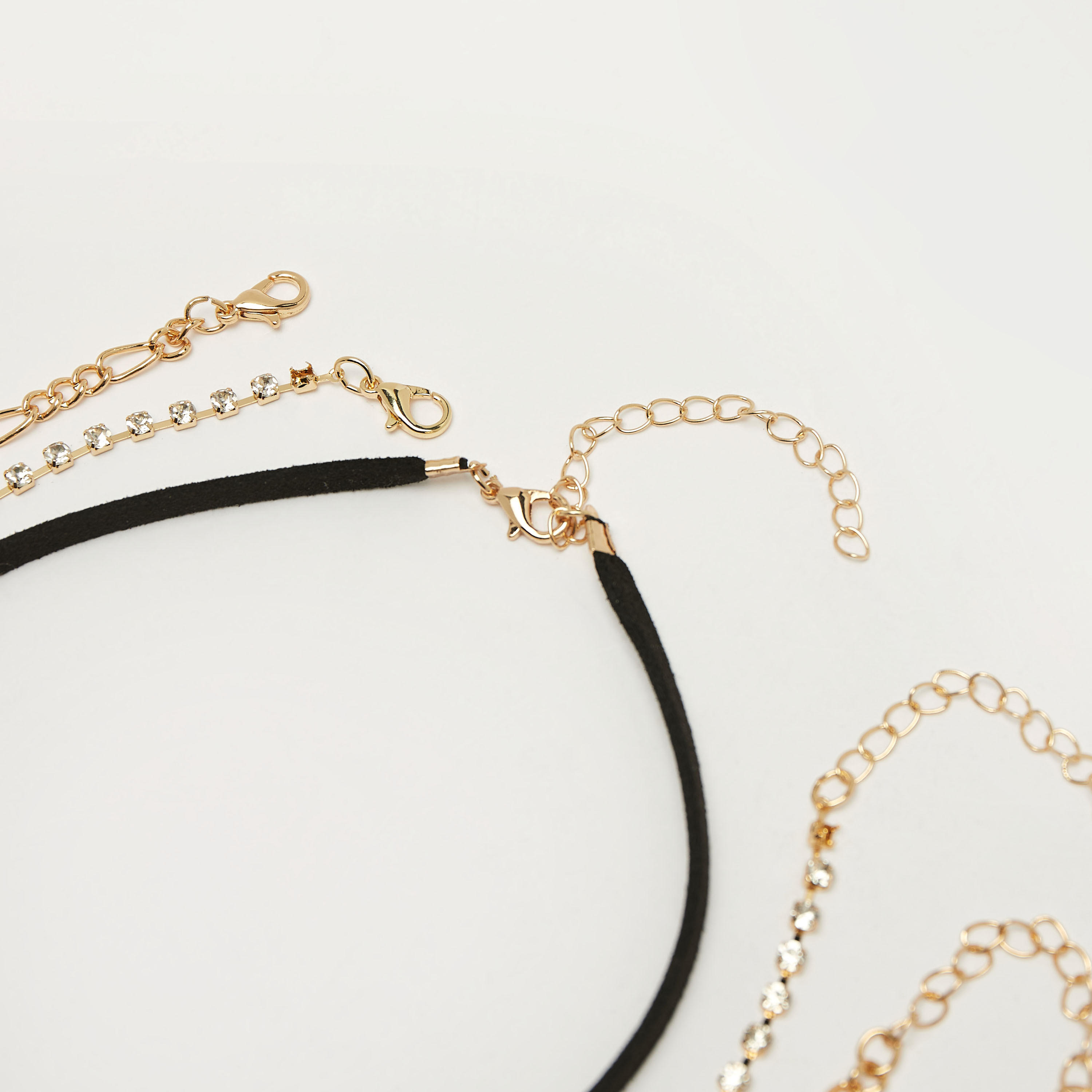 قلادة متنوعة بمشبك إغلاق - طقم 3 قطع-women-watchesandjewellery-jewellery-necklacesandpendants-image-4