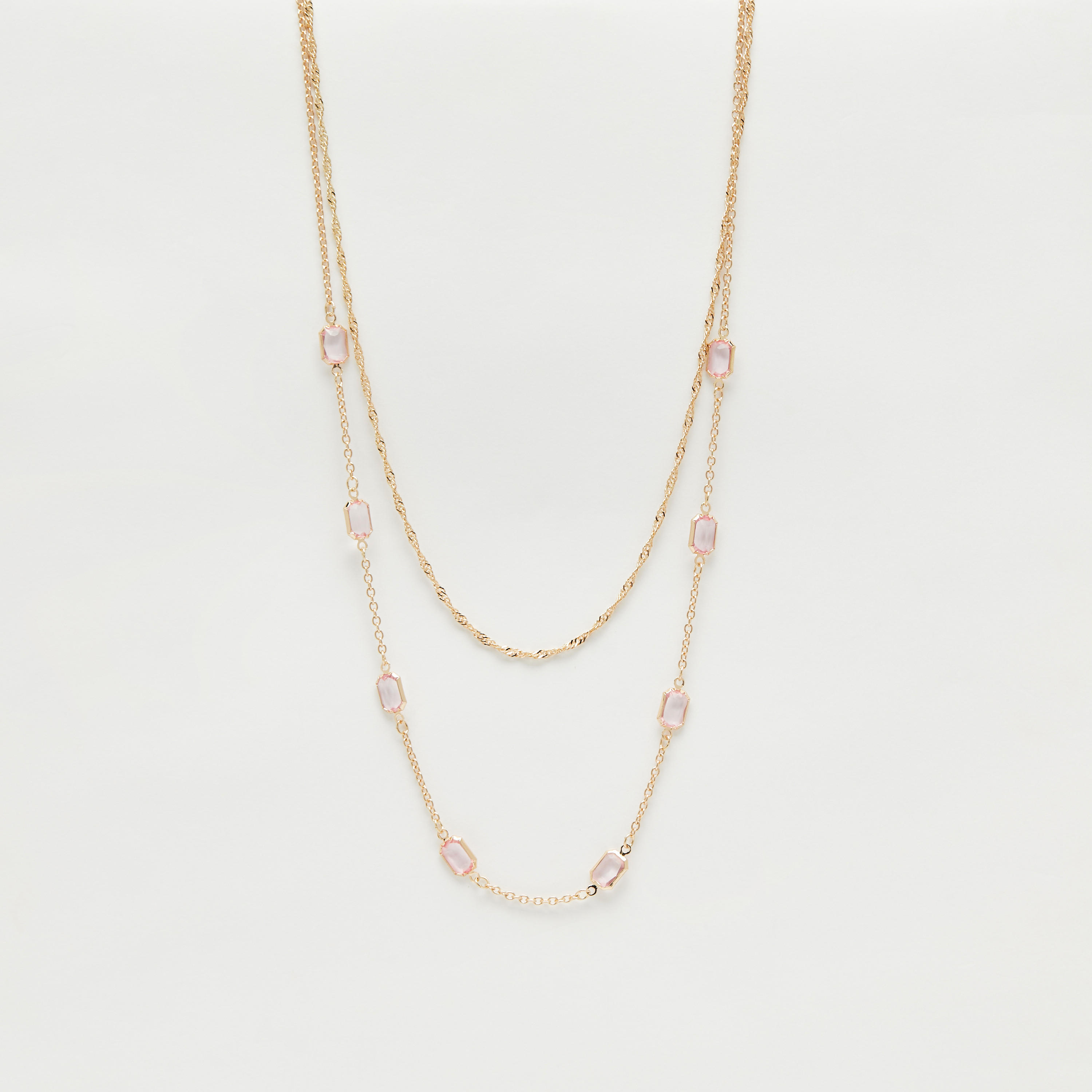 Stone Embellished Layered Necklace with Lobster Clasp-women-watchesandjewellery-jewellery-necklacesandpendants-image-1
