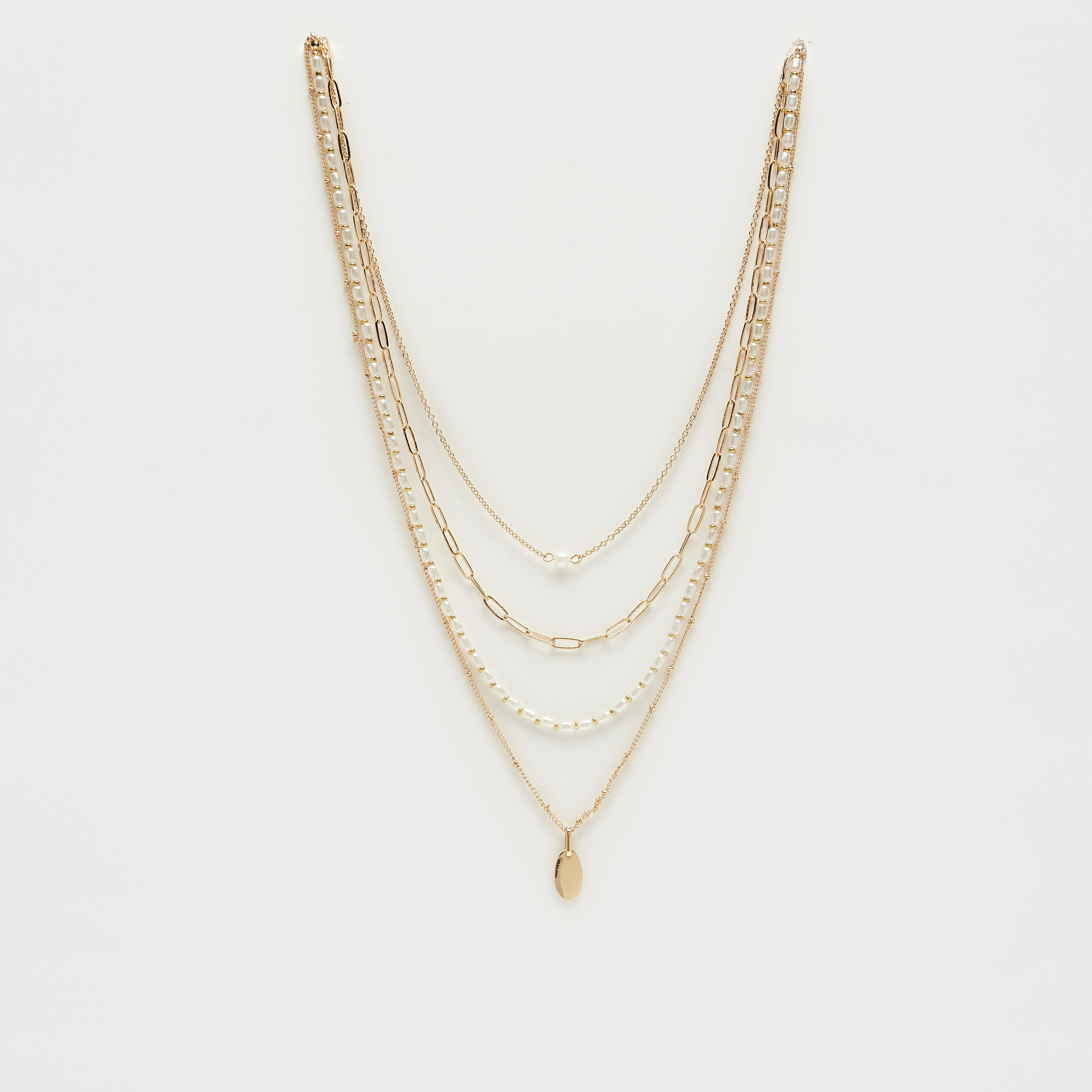 قلادة خرز متعدّدة الطبقات بمشبك إغلاق-women-watchesandjewellery-jewellery-necklacesandpendants-image-1