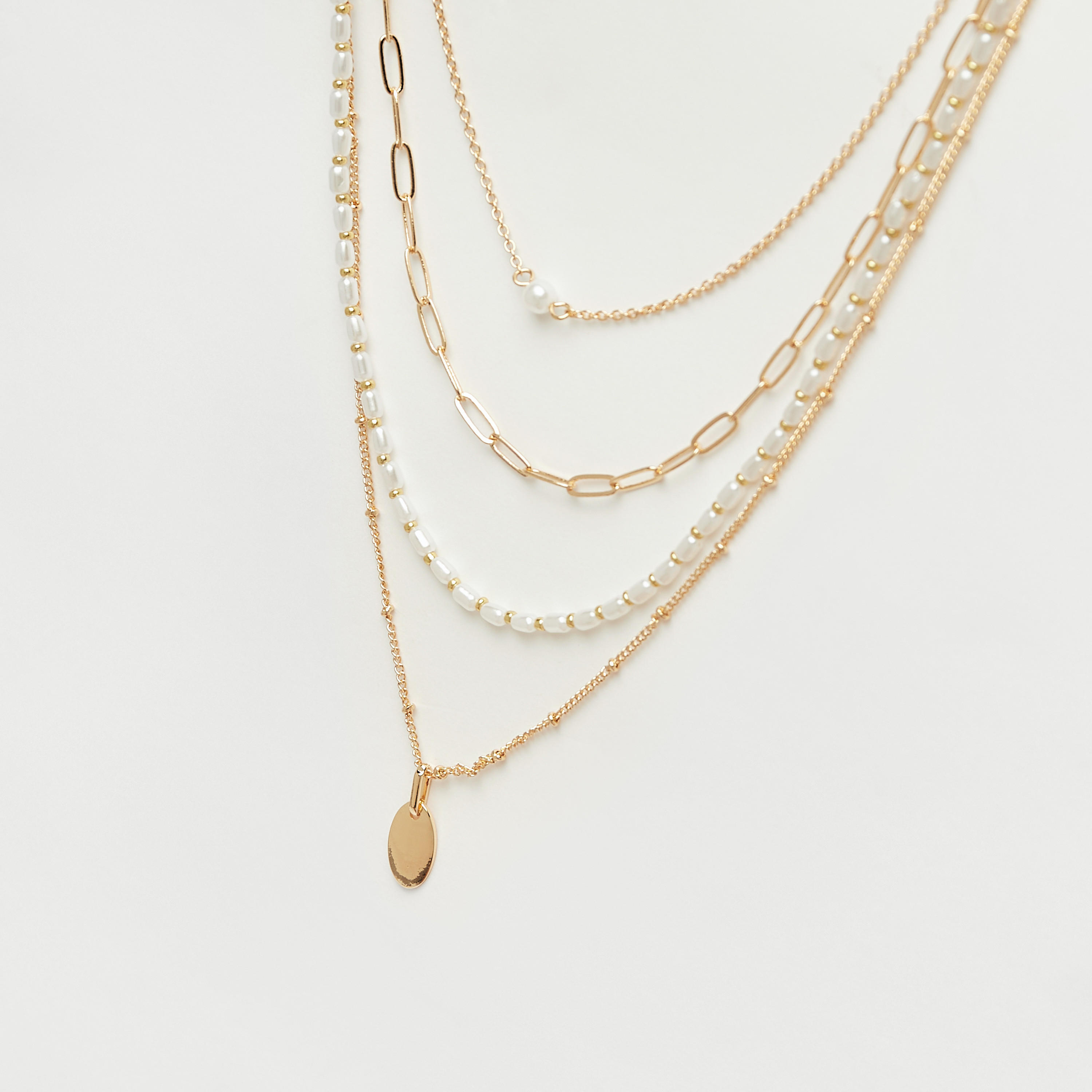 قلادة خرز متعدّدة الطبقات بمشبك إغلاق-women-watchesandjewellery-jewellery-necklacesandpendants-image-3