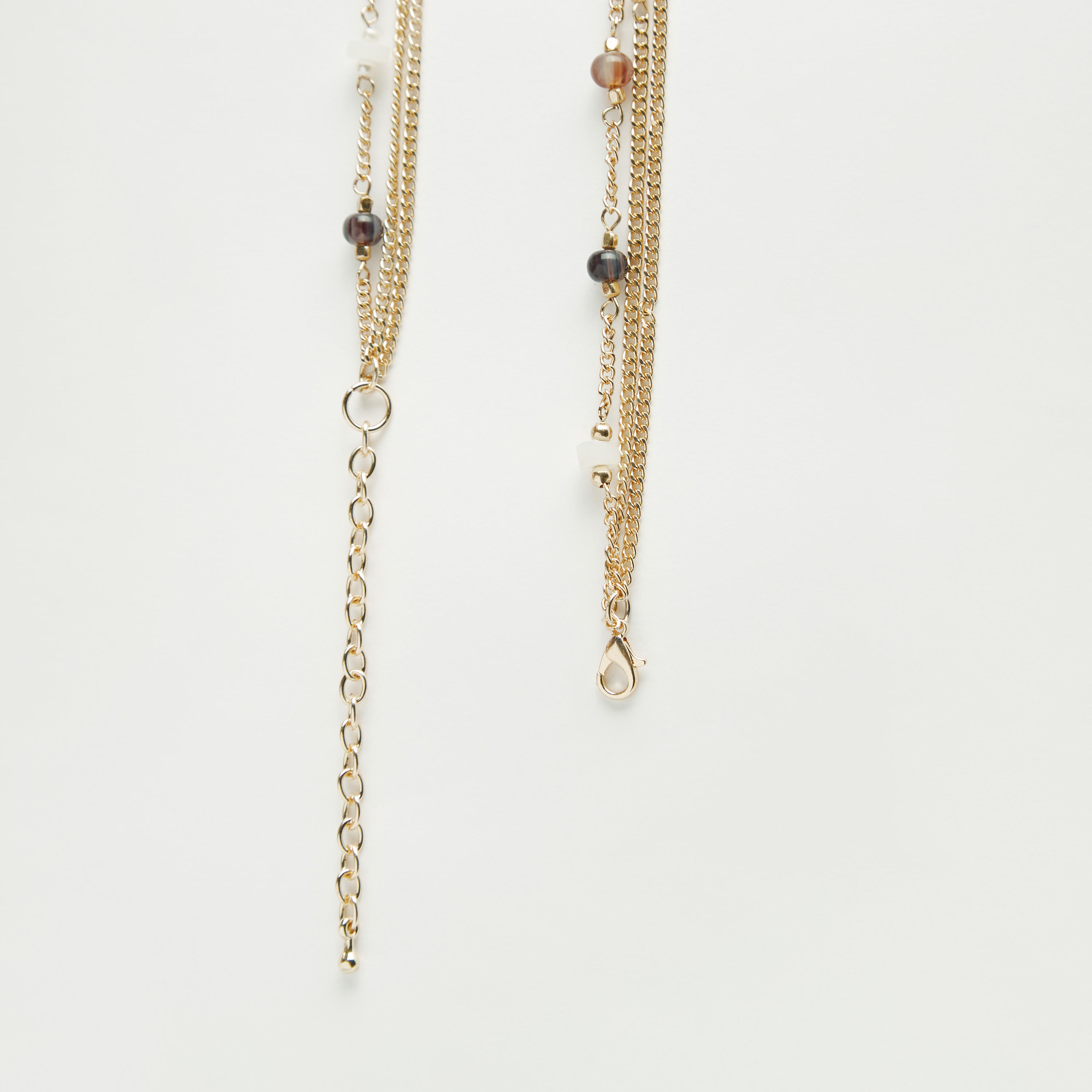 قلادة متعددة الطبقات مزينة بالخرز بمشبك إغلاق-women-watchesandjewellery-jewellery-necklacesandpendants-image-4