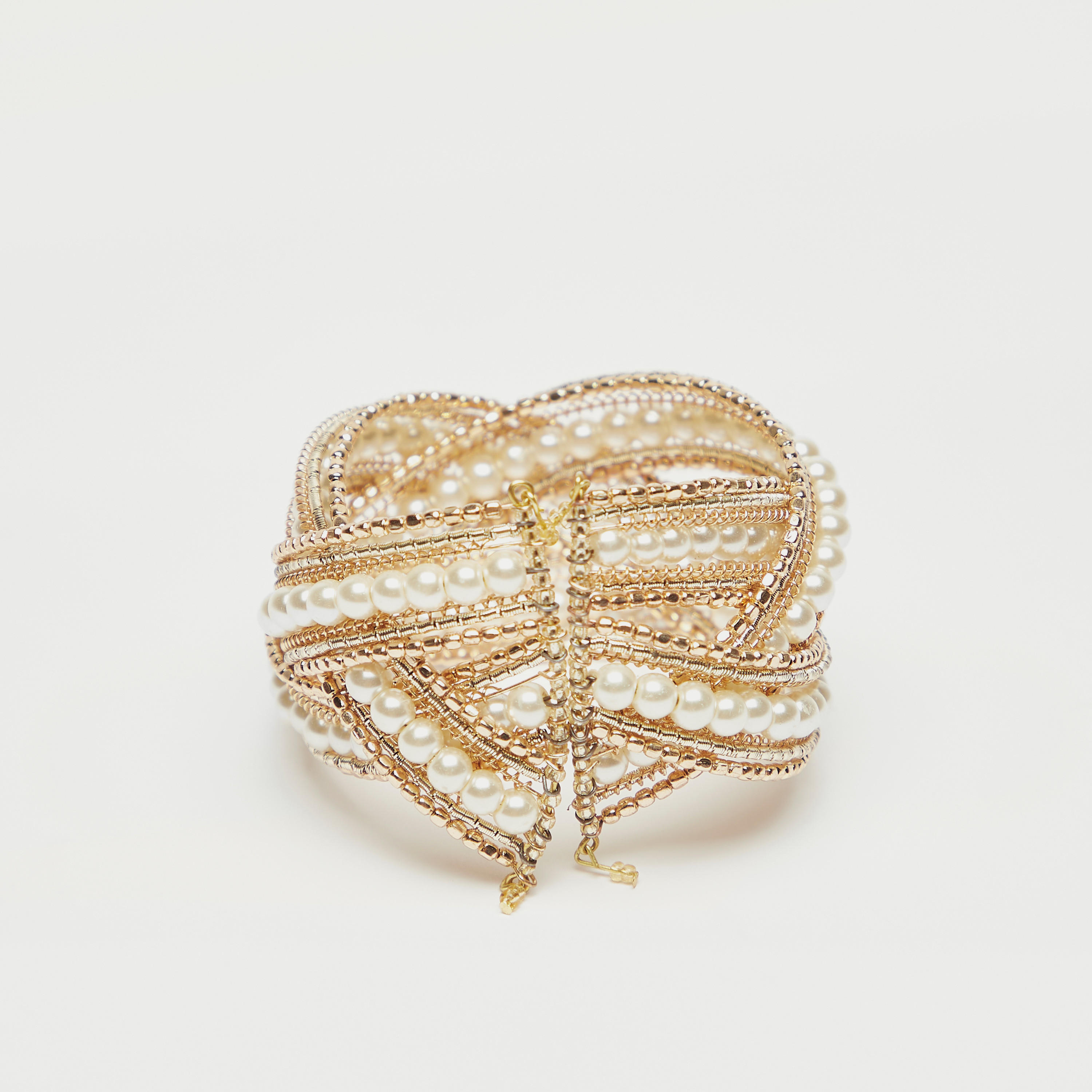 سوار ميتاليك مزين بالخرز-women-watchesandjewellery-jewellery-banglesandbracelets-image-3