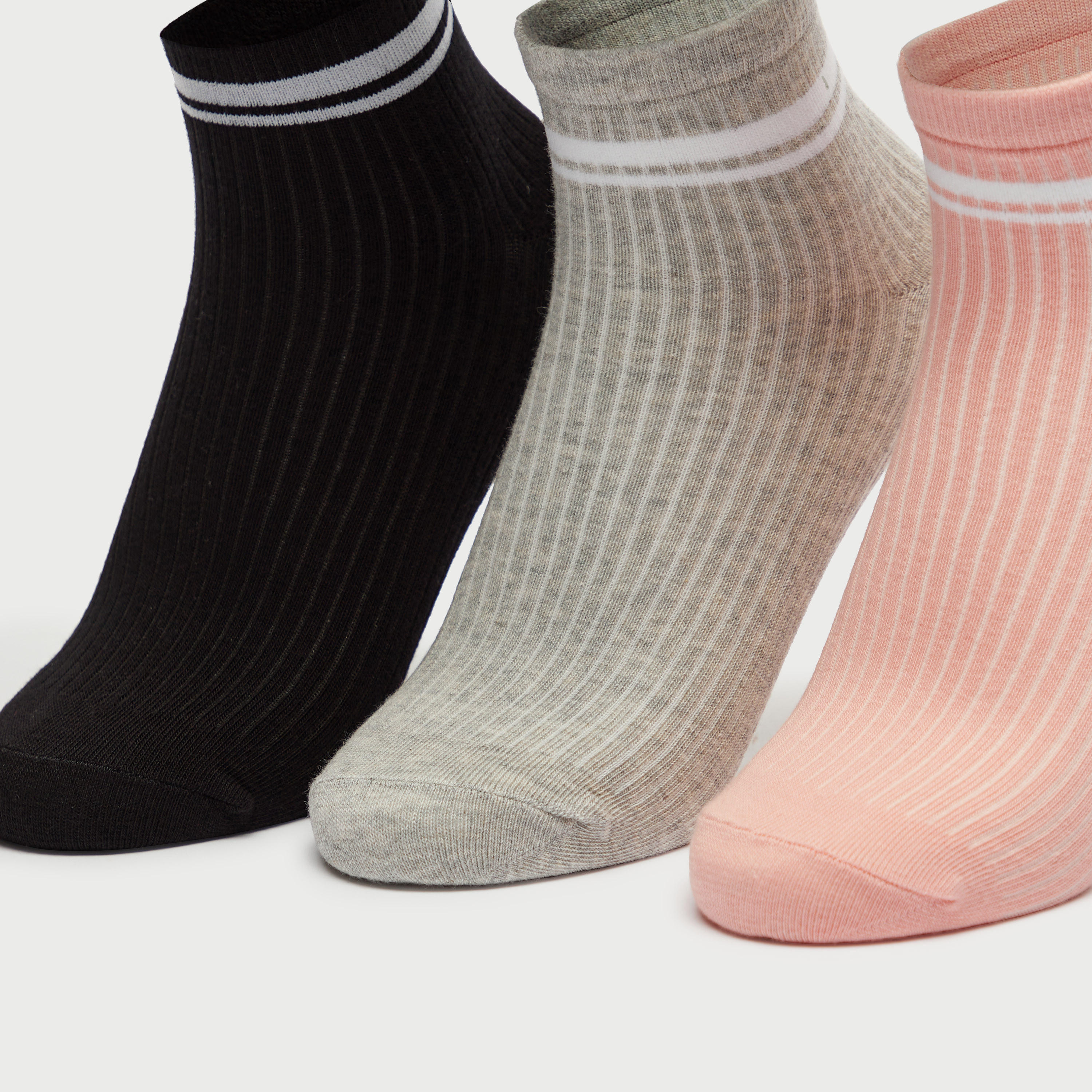 جوارب مخطّطة بطول ربلة السّاق - طقم من 3-women-socksandstockings-image-2