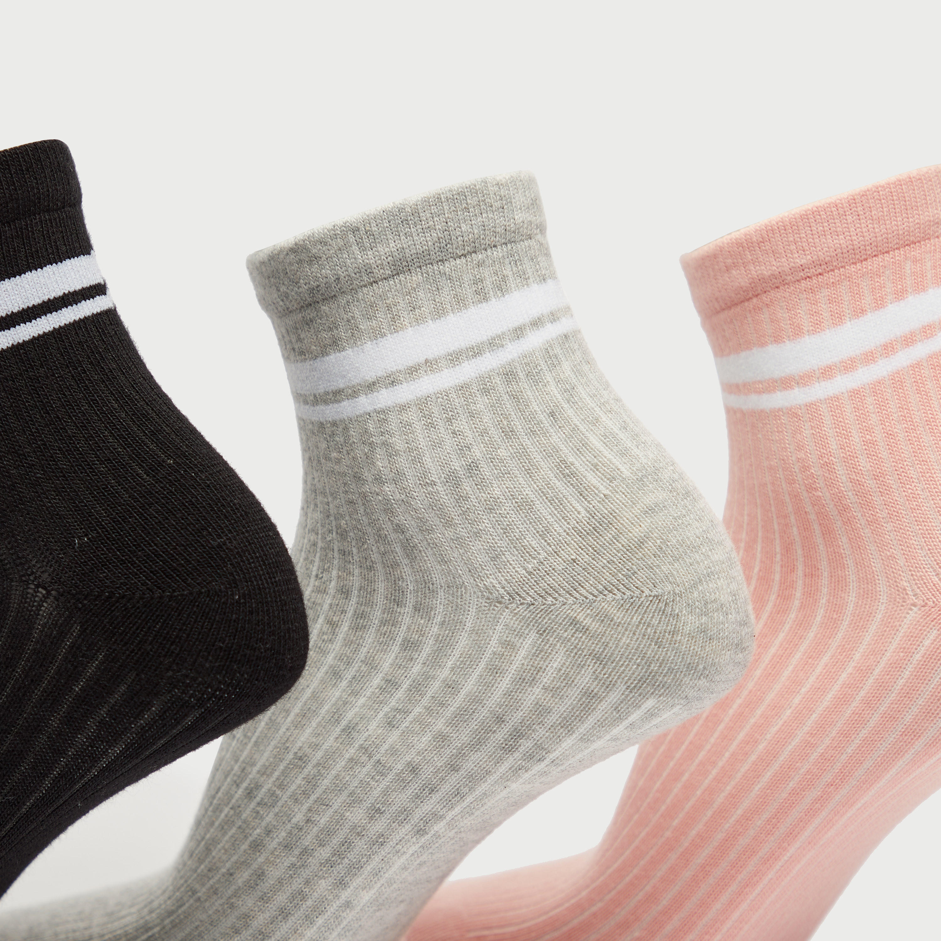 جوارب مخطّطة بطول ربلة السّاق - طقم من 3-women-socksandstockings-image-4