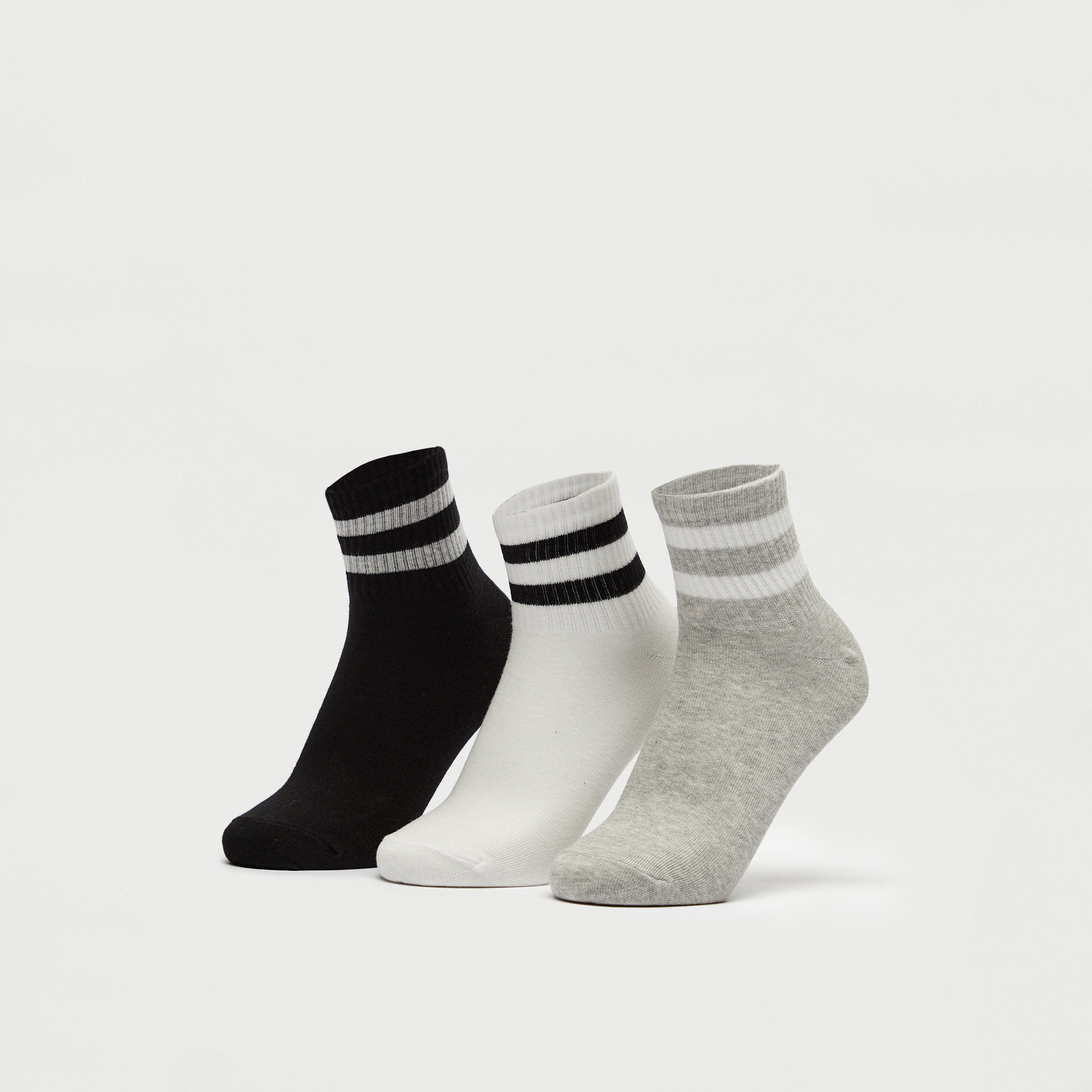 جوارب مخطّطة بطول ربلة السّاق - طقم 3 أزواج-women-socksandstockings-image-4