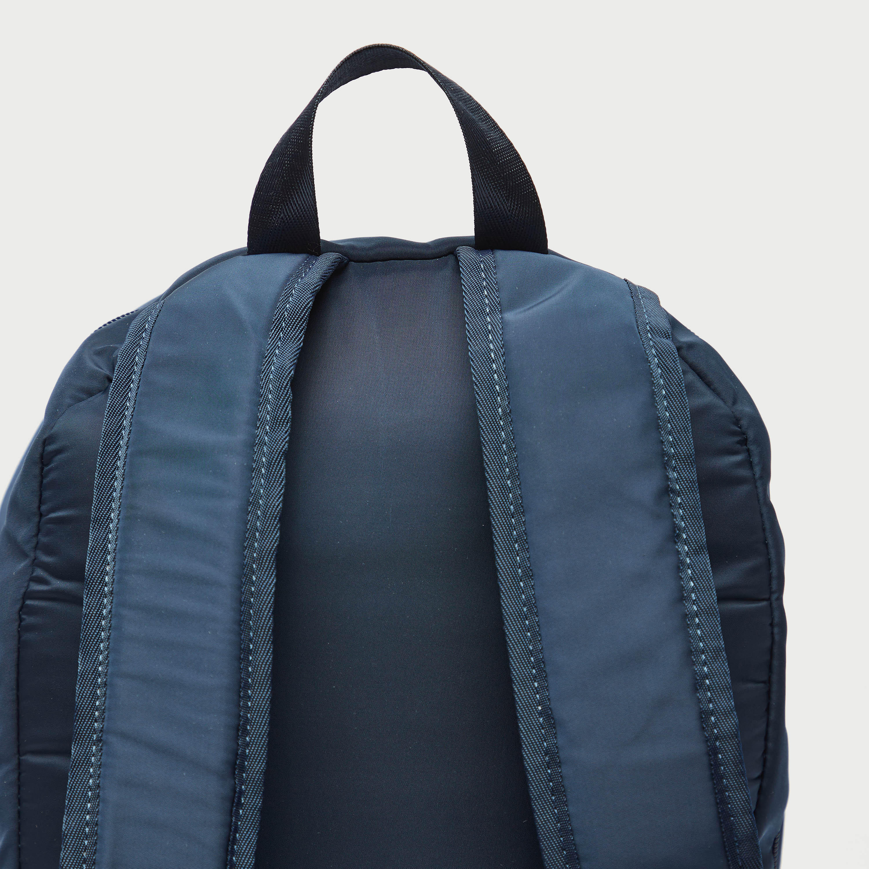 Starter Logo Print Backpack with Adjustable Straps and Zip Closure-men-bags-image-5