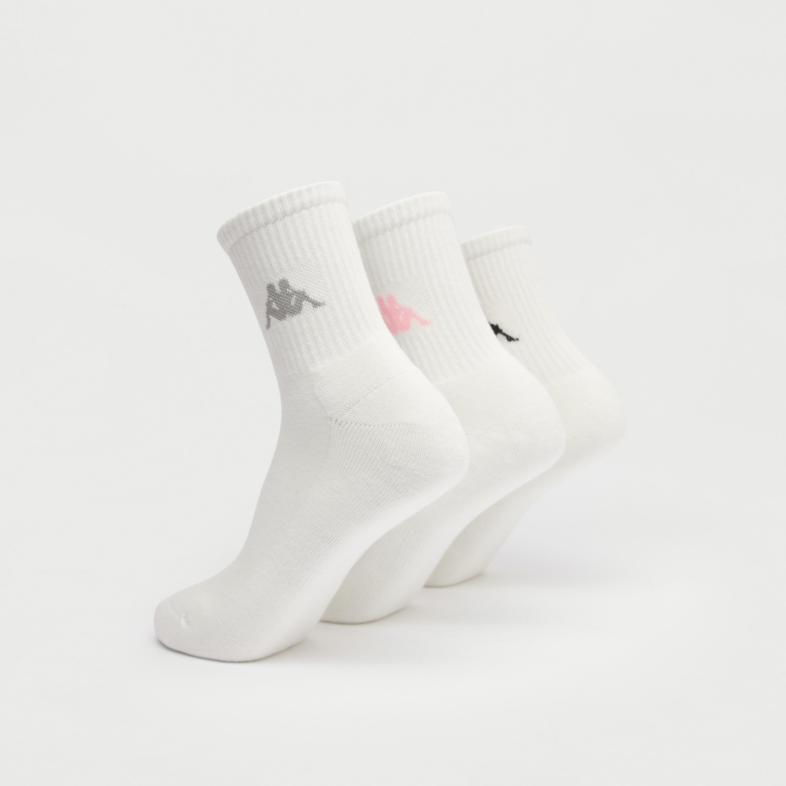 جوارب بطول ربلة السّاق مع تفاصيل شعار من كابا - طقم 3 أزواج-women-clothing-sportswearandactivewear-accessories-image-2