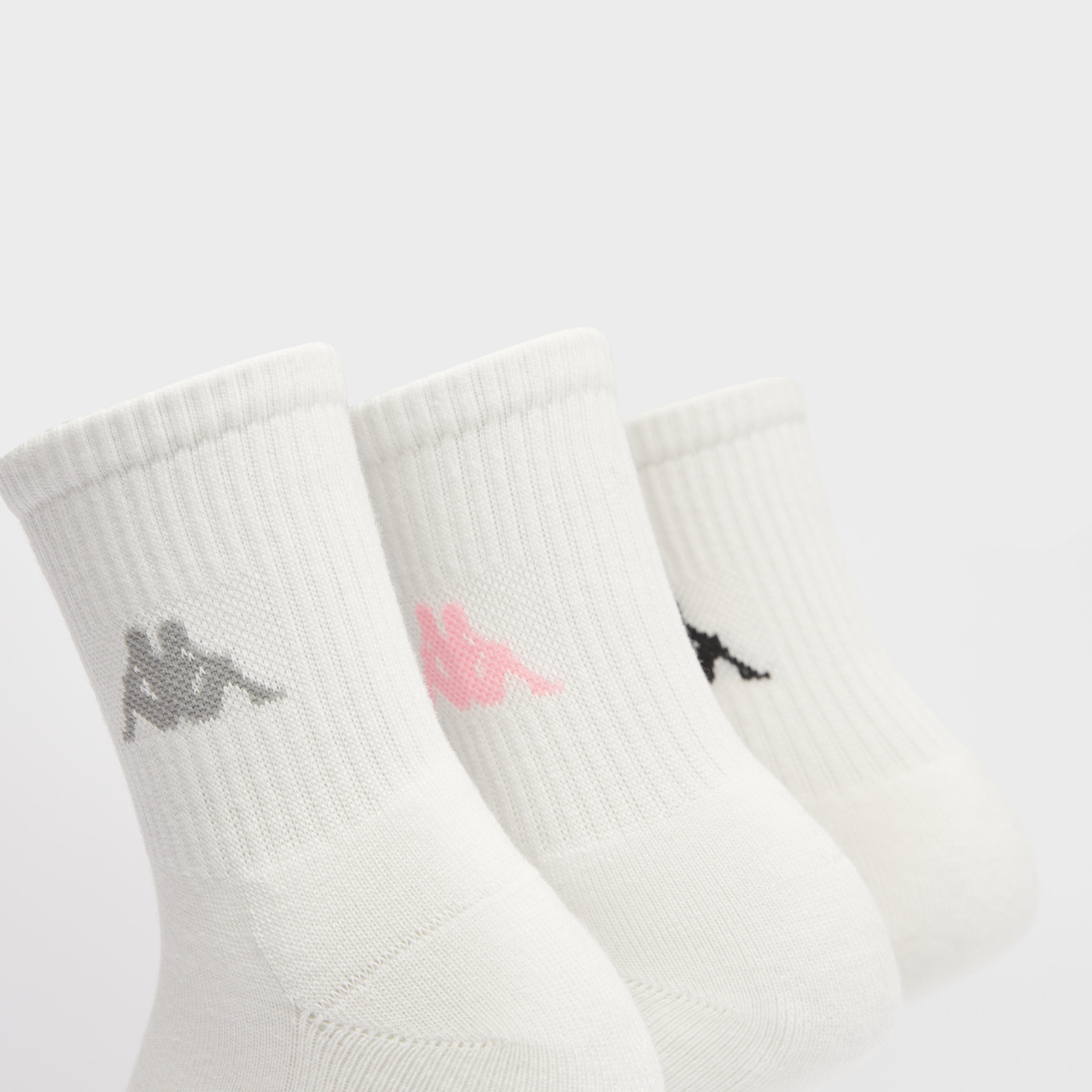 جوارب بطول ربلة السّاق مع تفاصيل شعار من كابا - طقم 3 أزواج-women-clothing-sportswearandactivewear-accessories-image-4