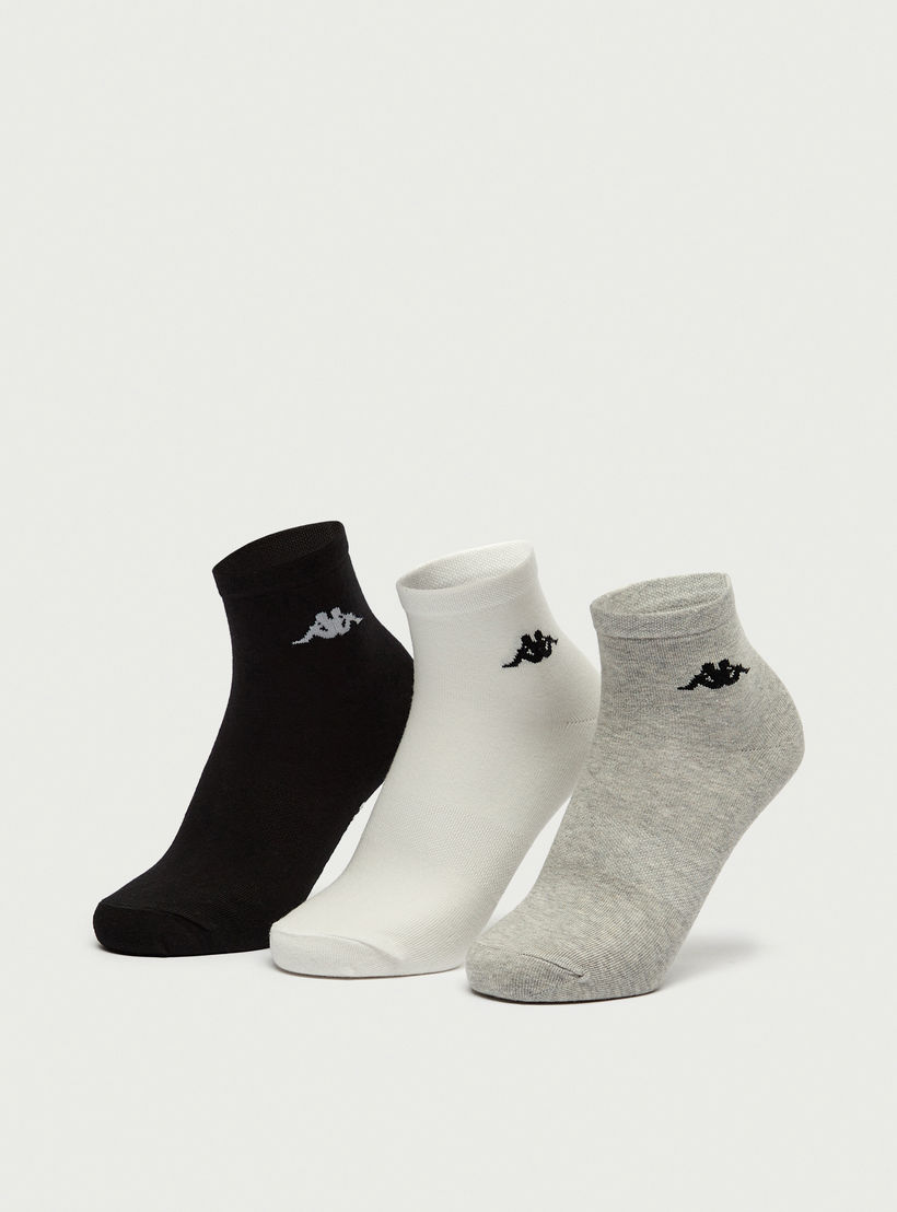 جوارب بطول ربلة السّاق مع تفاصيل شعار من كابا - طقم 3 أزواج-women-clothing-sportswearandactivewear-accessories-image-1