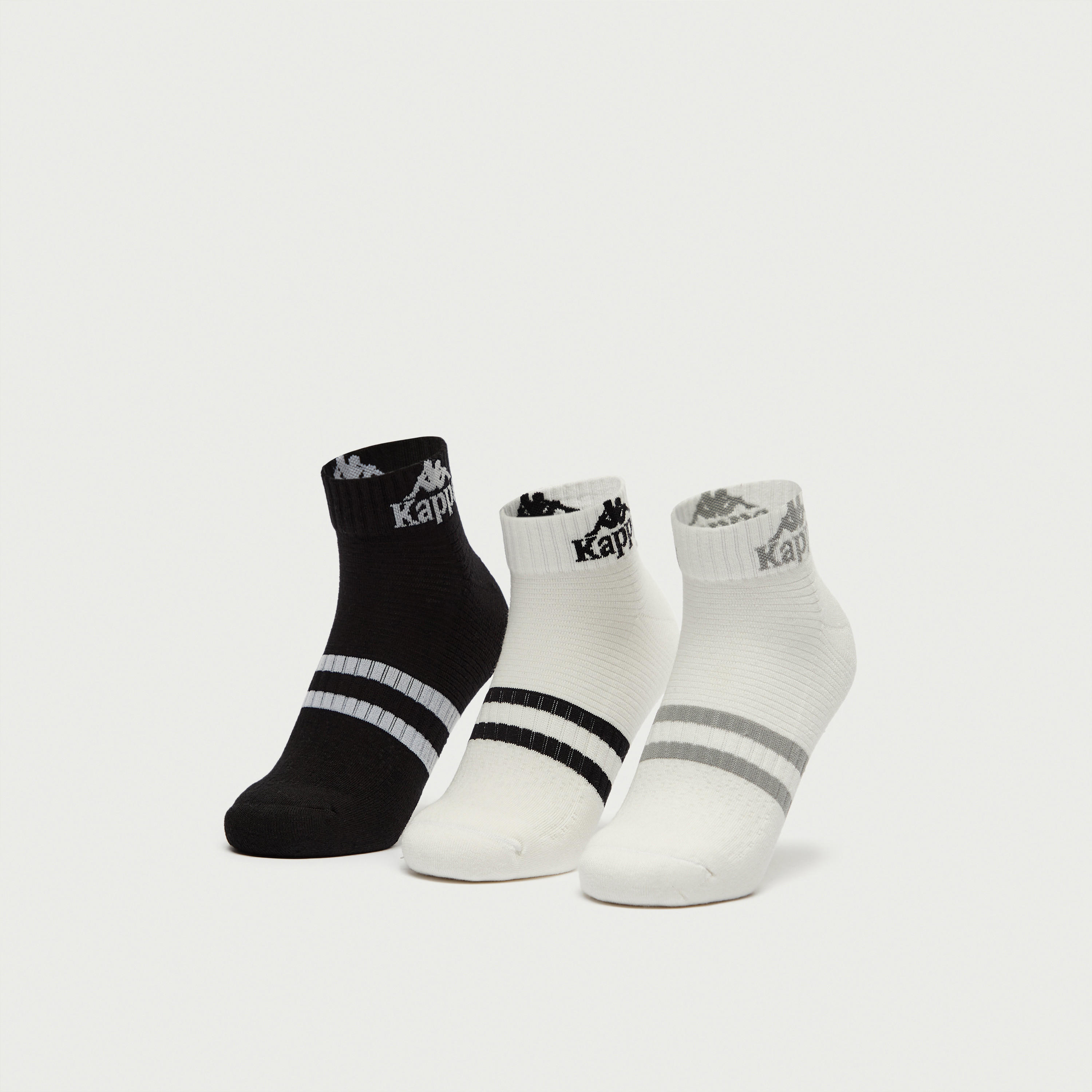 جوارب بطول ربلة السّاق مع تفاصيل شعار من كابا - طقم 3 أزواج-women-clothing-sportswearandactivewear-accessories-image-1