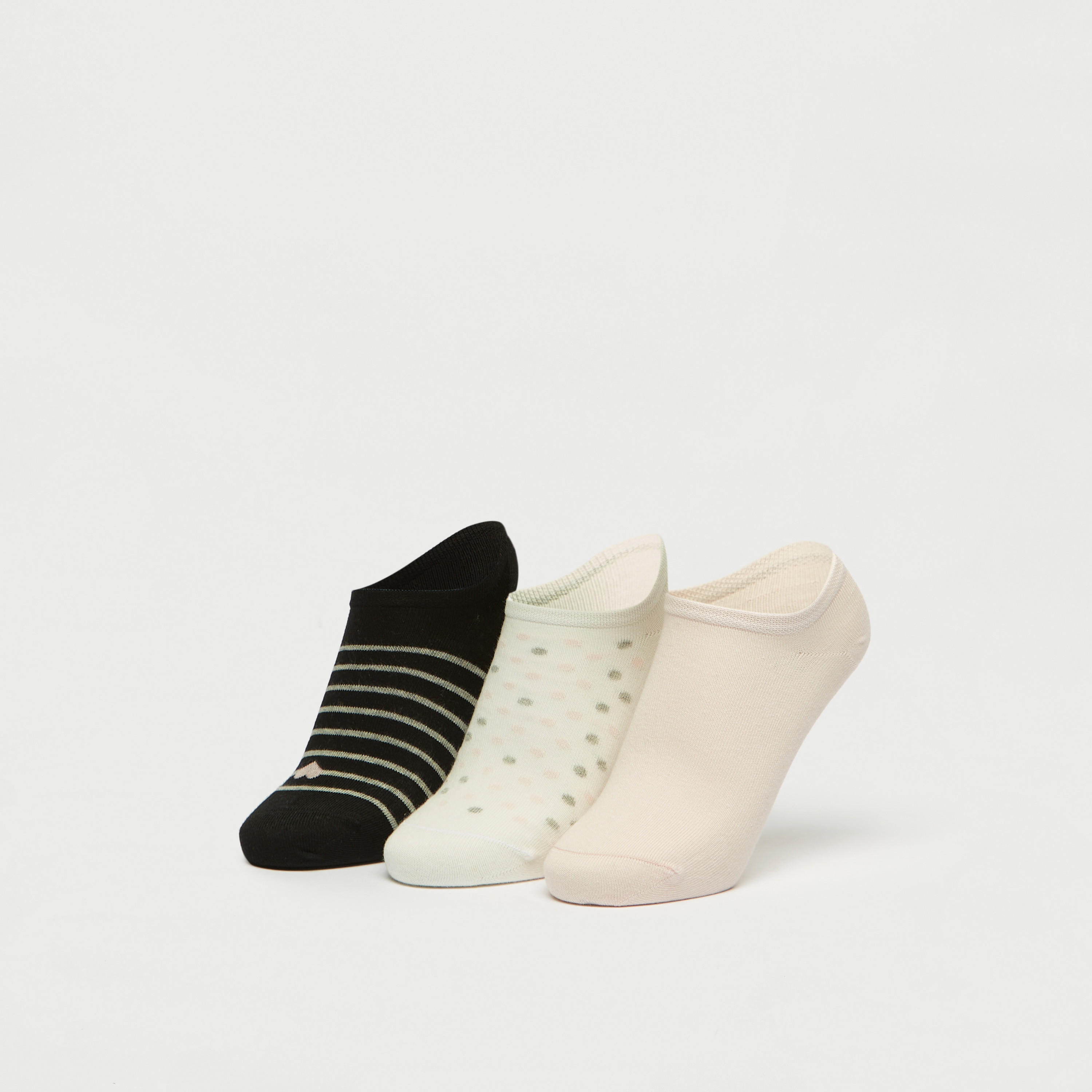 جوارب طول الكاحل بطبعات متنوّعة - طقم 3 قطع-women-socksandstockings-image-4