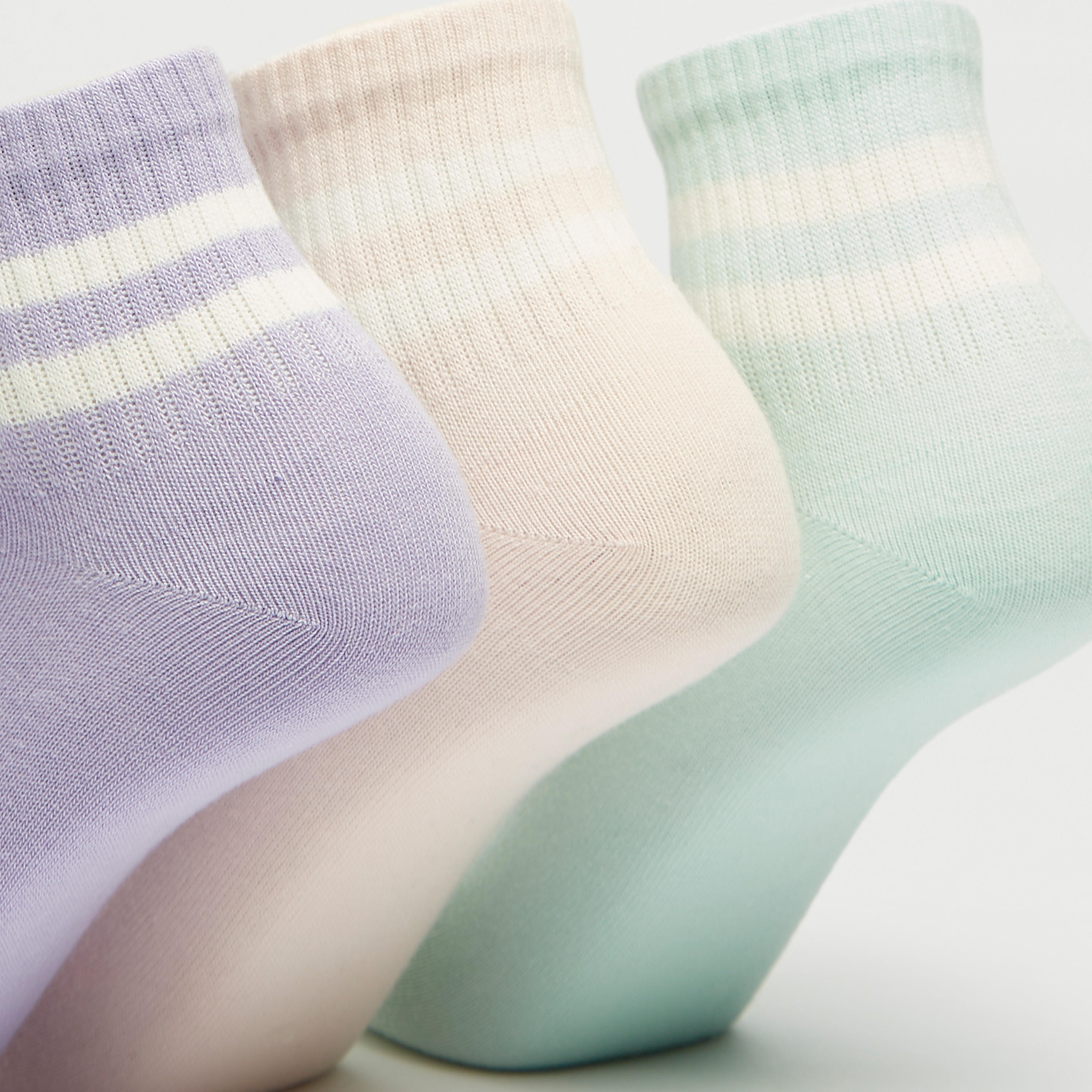 جوارب سادة بطول ربلة الساق - طقم من 3 أزواج-women-socksandstockings-image-1